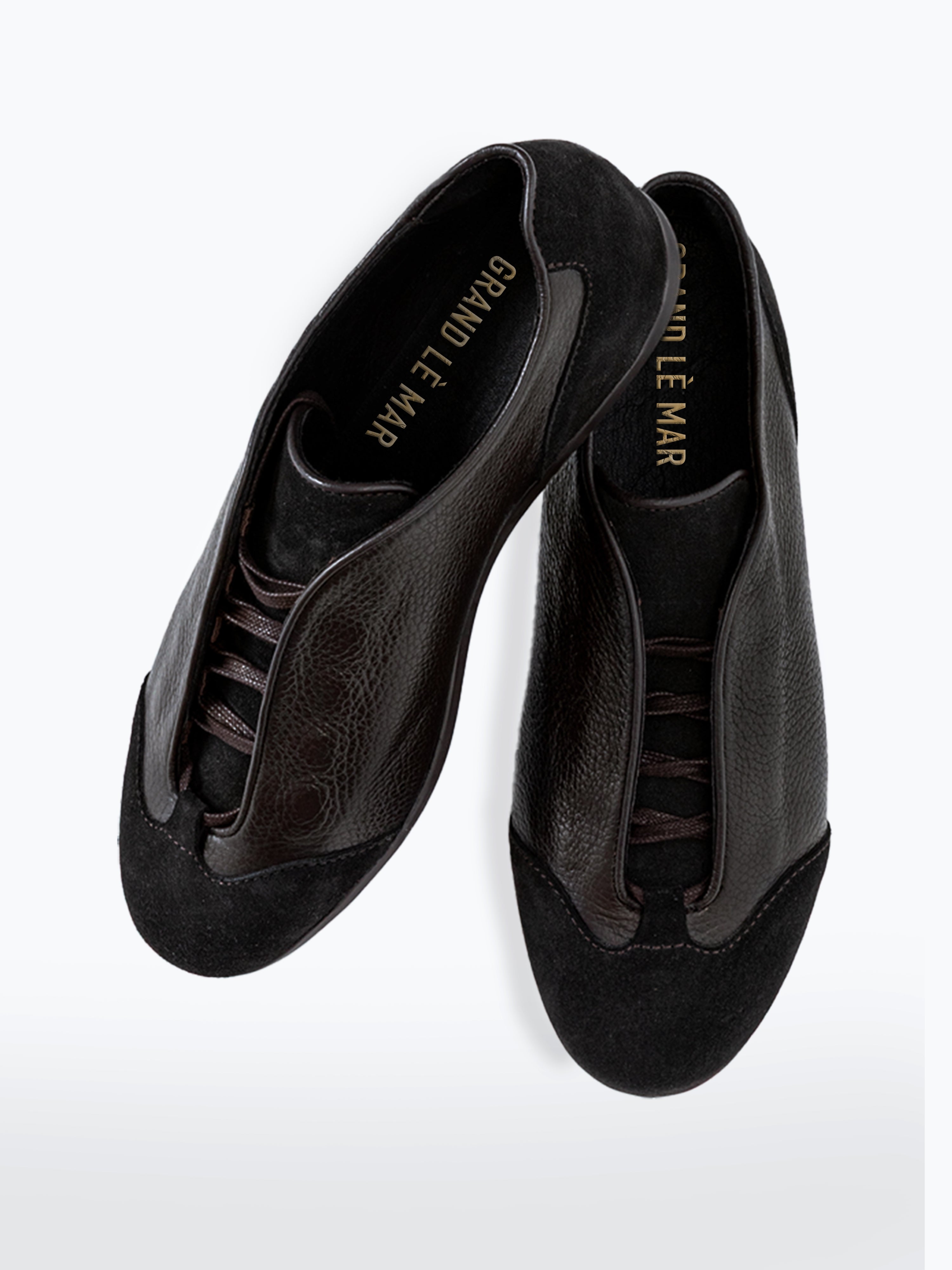 Brown Leather & Suede Trainers