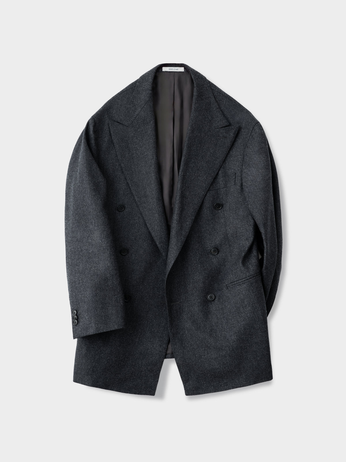 Charcoal Flannel Wool Jacket (DB)
