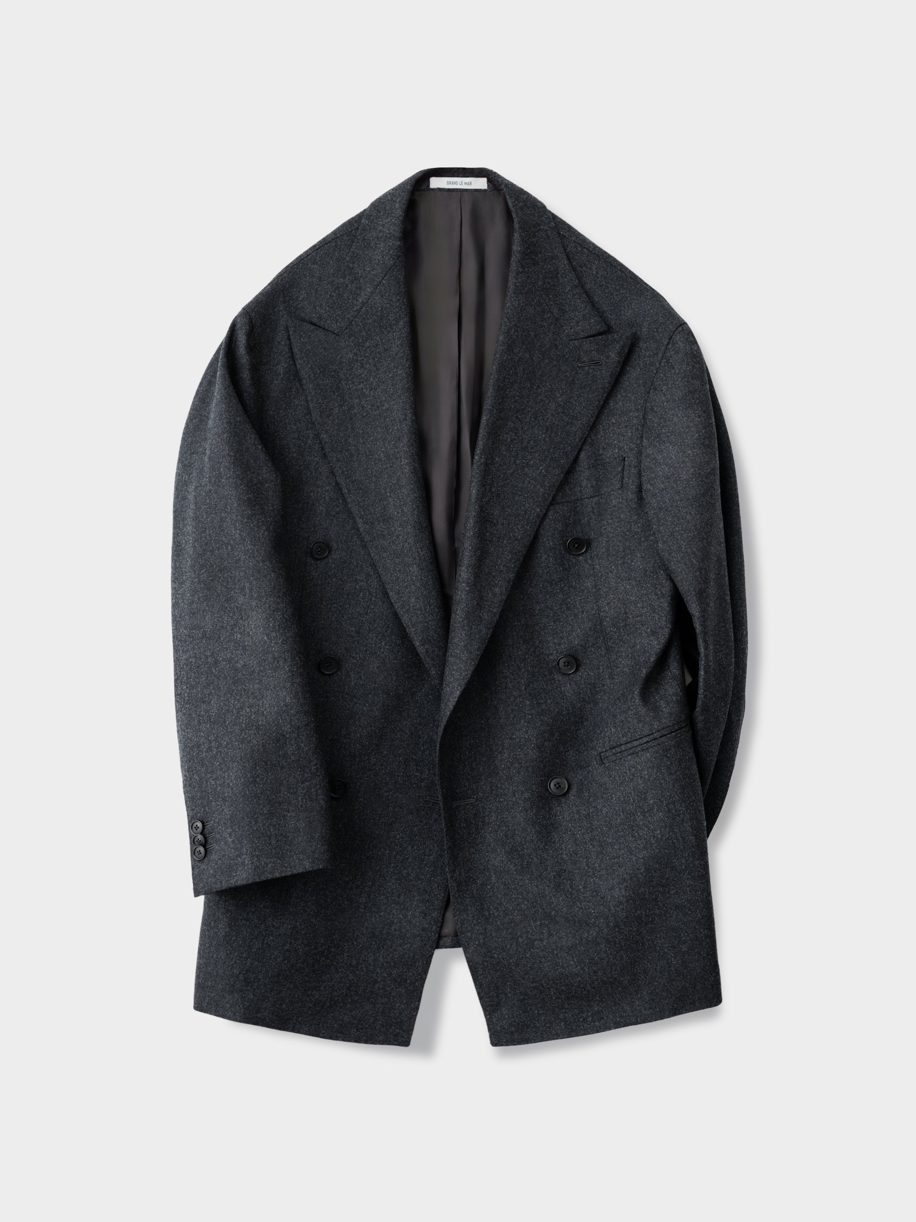 Charcoal Flannel Wool Suit (DB)