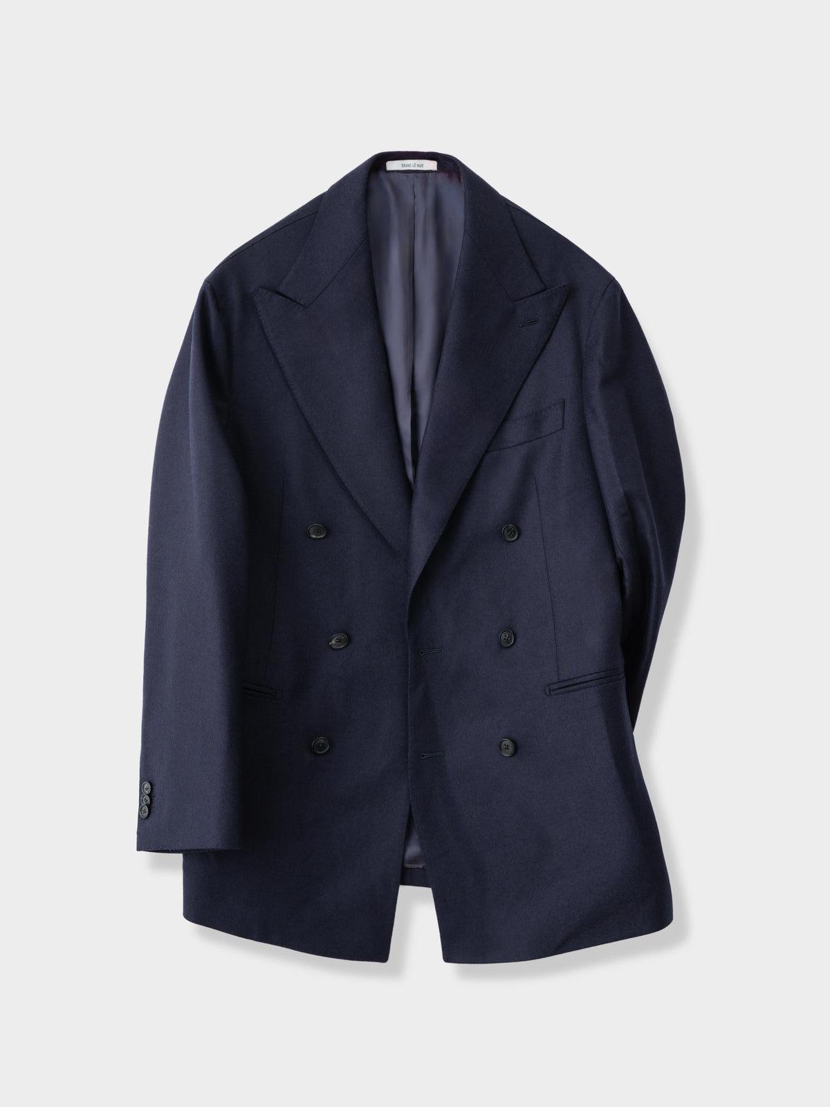 Navy Flannel Wool Jacket (DB)
