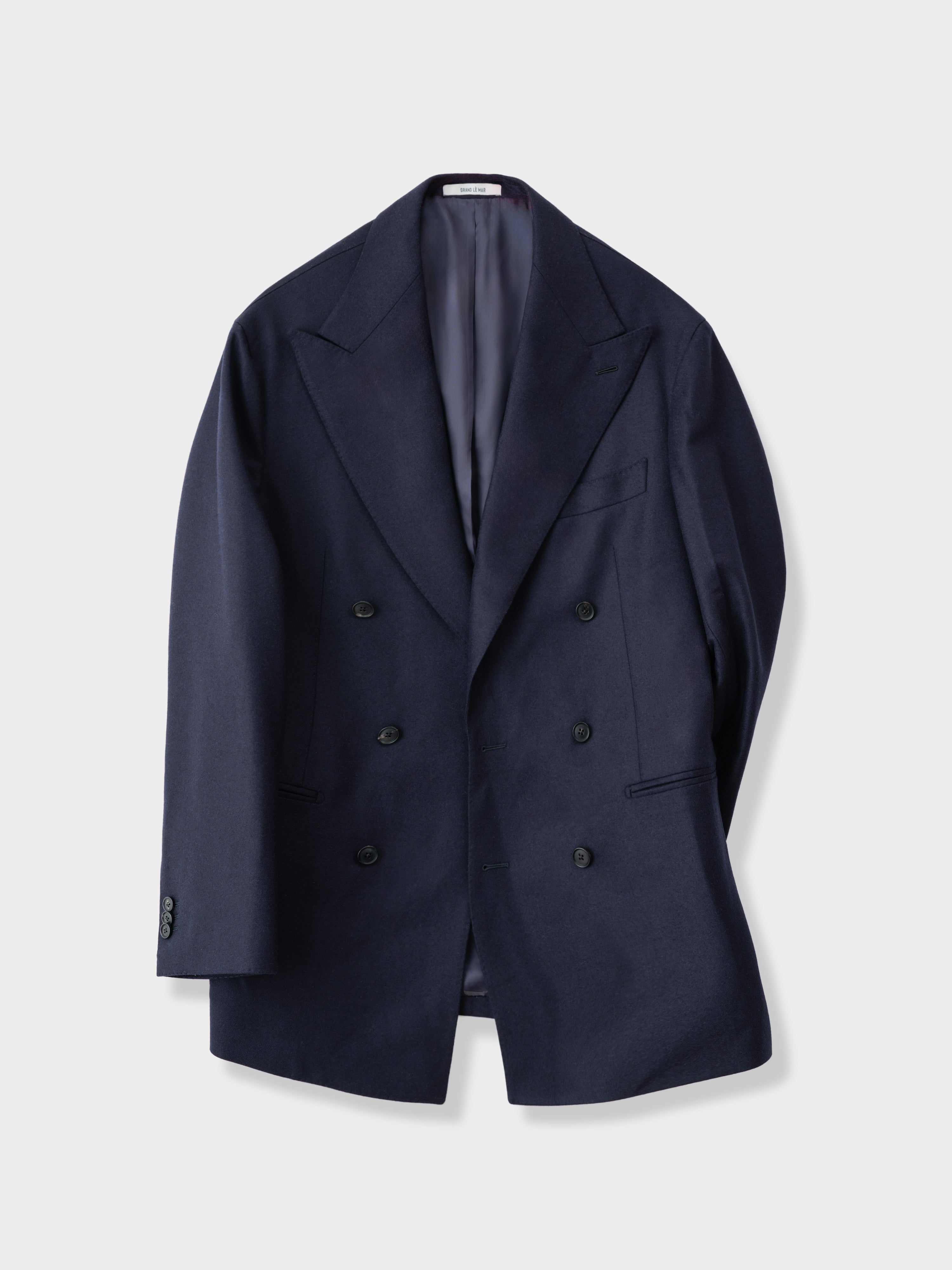 Navy Flannel Wool Suit (DB)