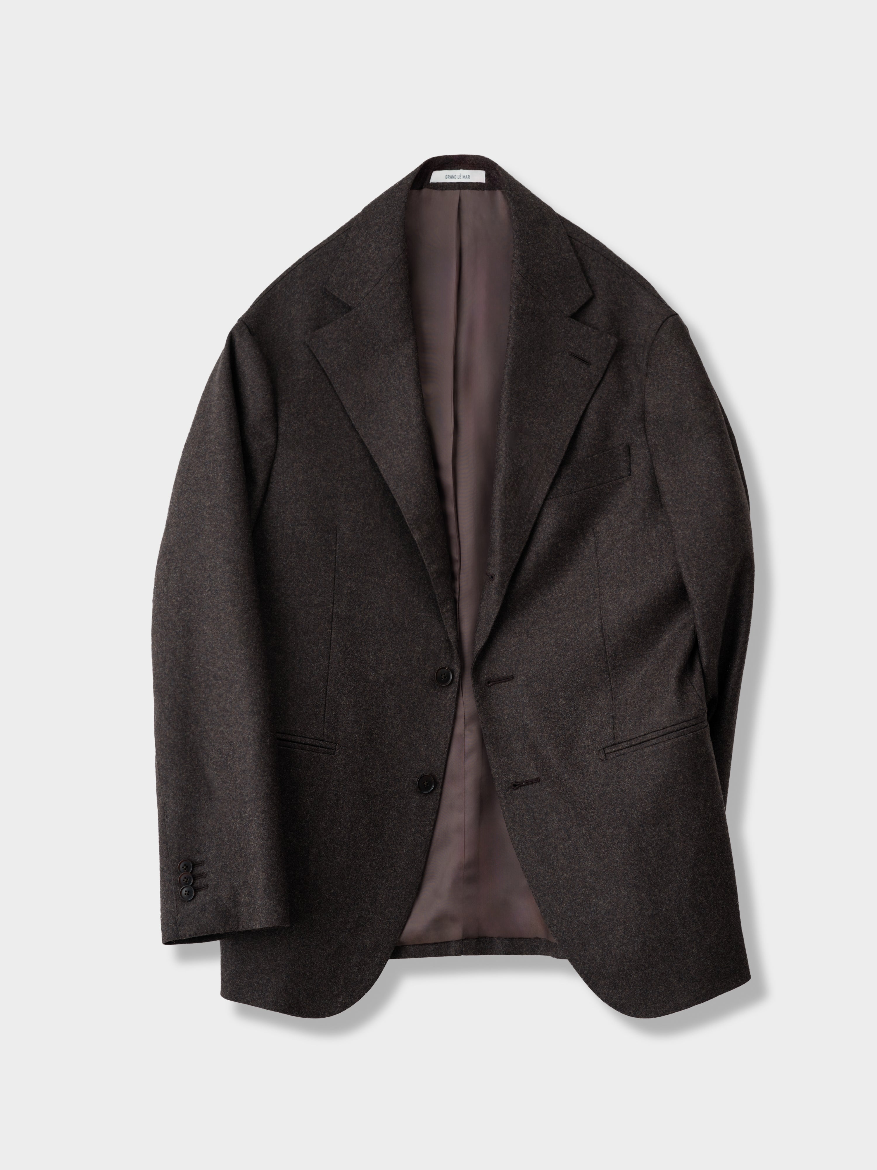 Brown Flannel Wool Suit (SB)