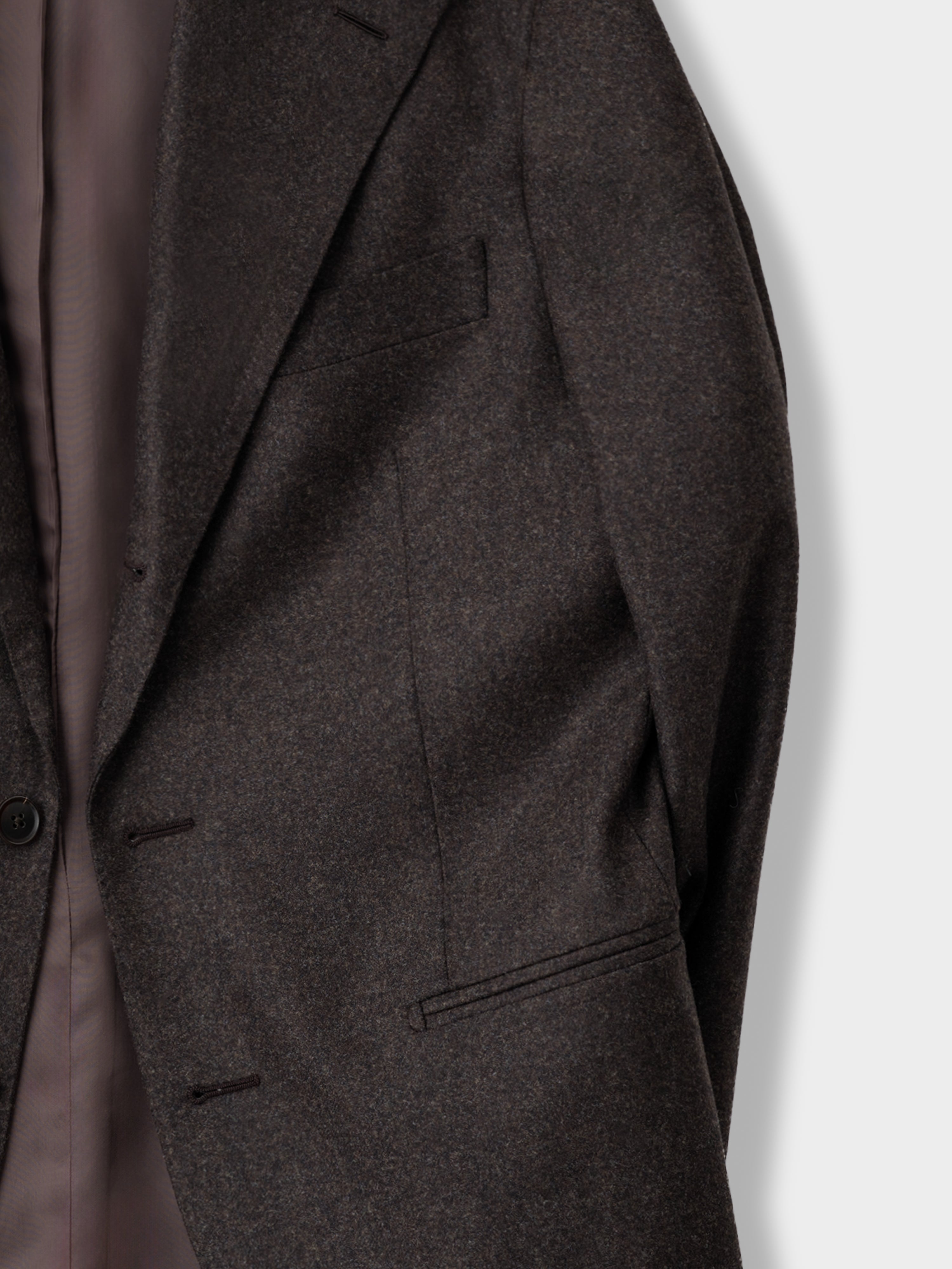 Brown Flannel Wool Suit (SB)