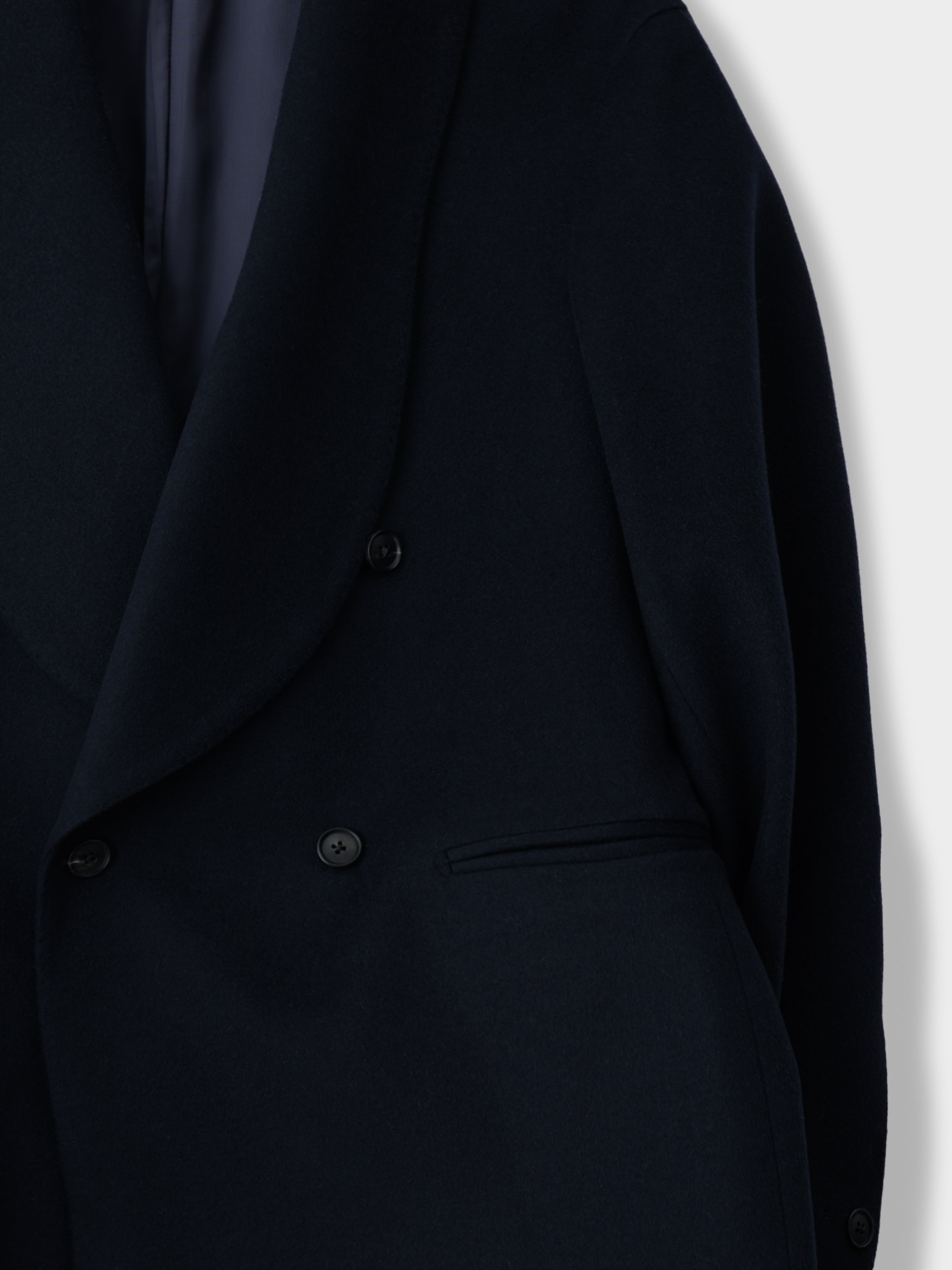 Navy Wool Cashmere Suit (Casual Fit)