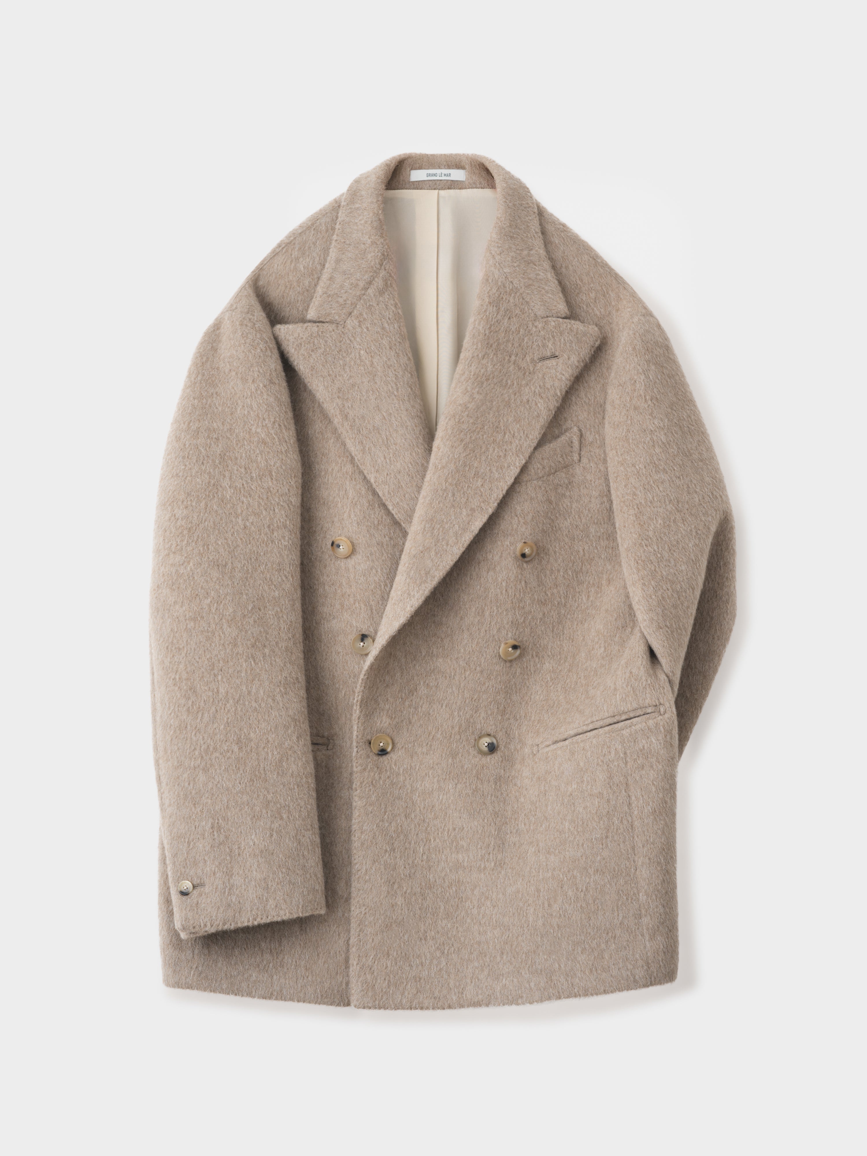 Taupe Alpaca Jacket (Casual Fit)