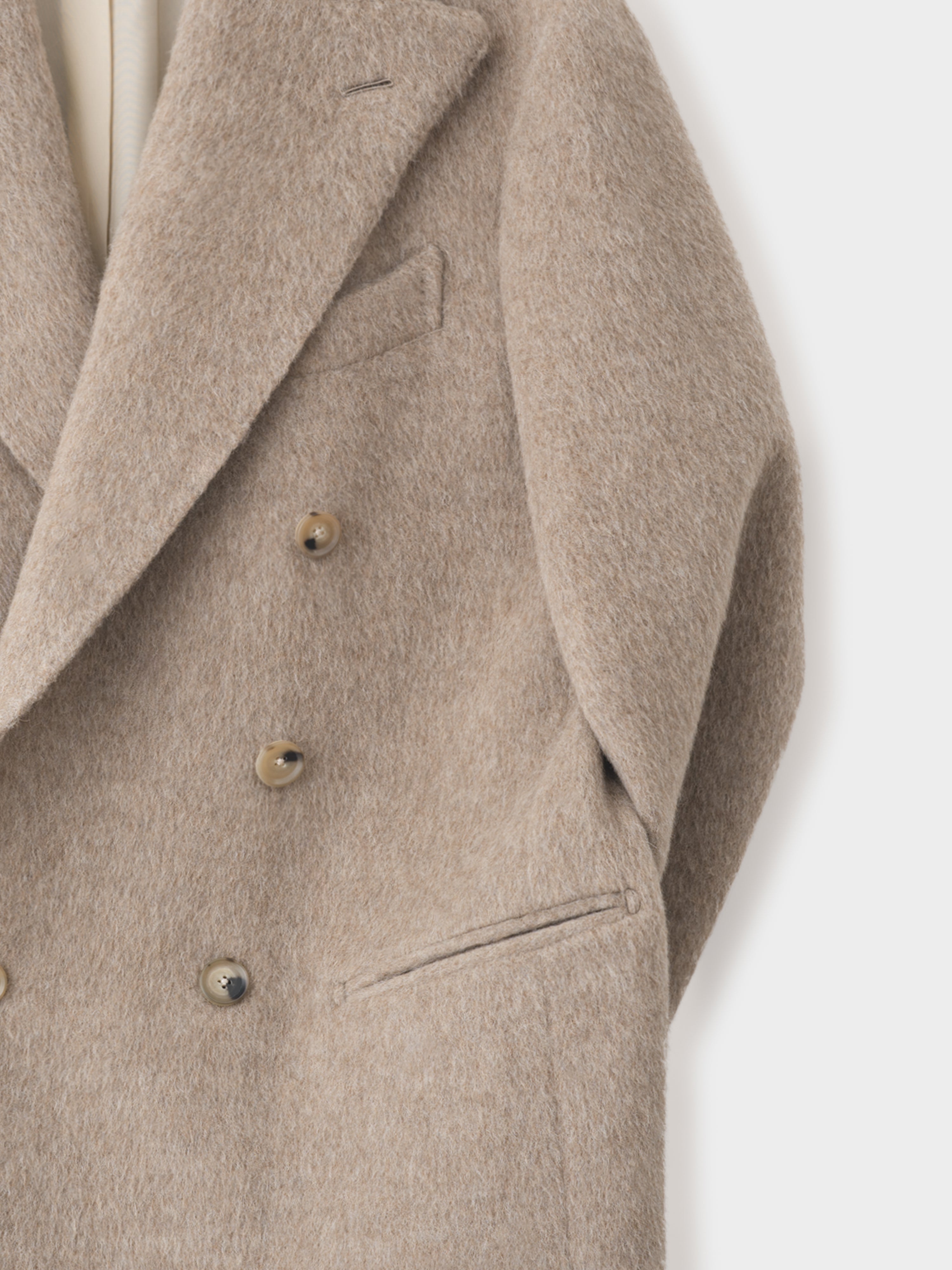 Taupe Alpaca Jacket (Casual Fit)
