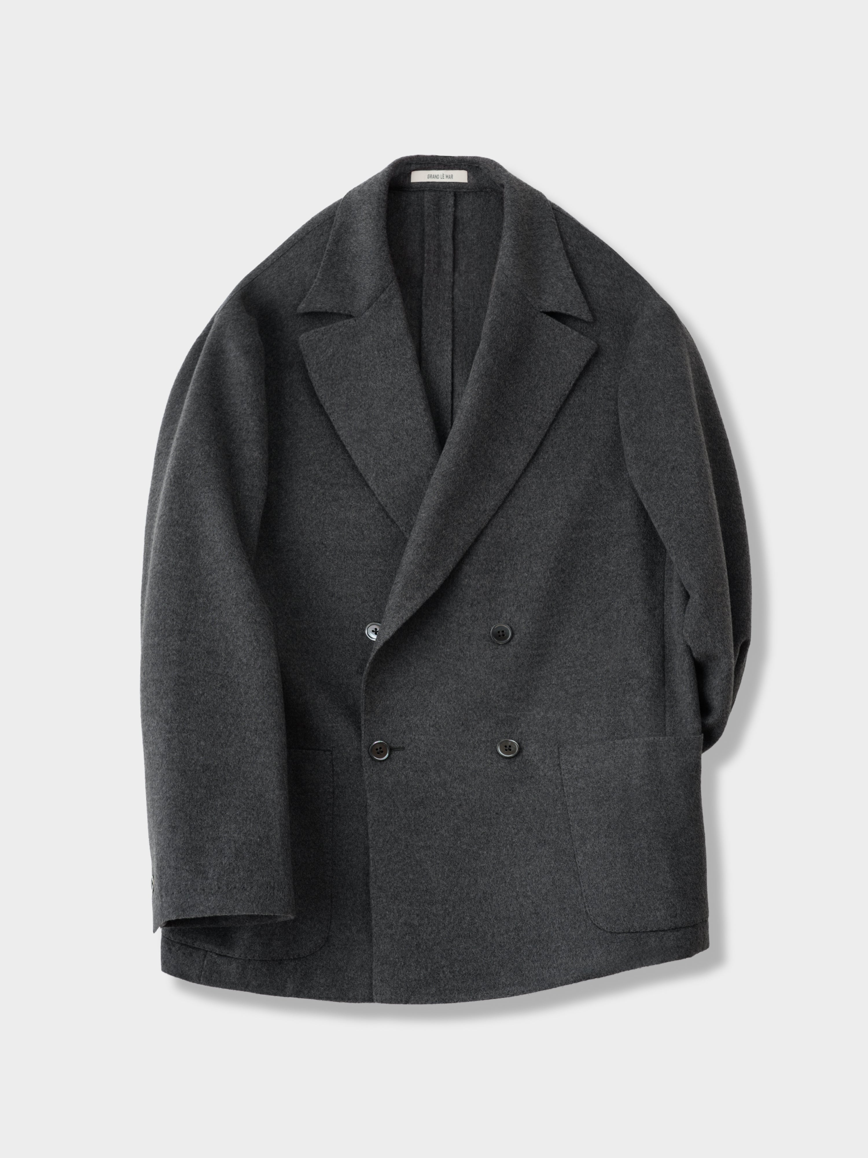 Heather Grey Wool Cashmere Silk Suit (Casual Fit)