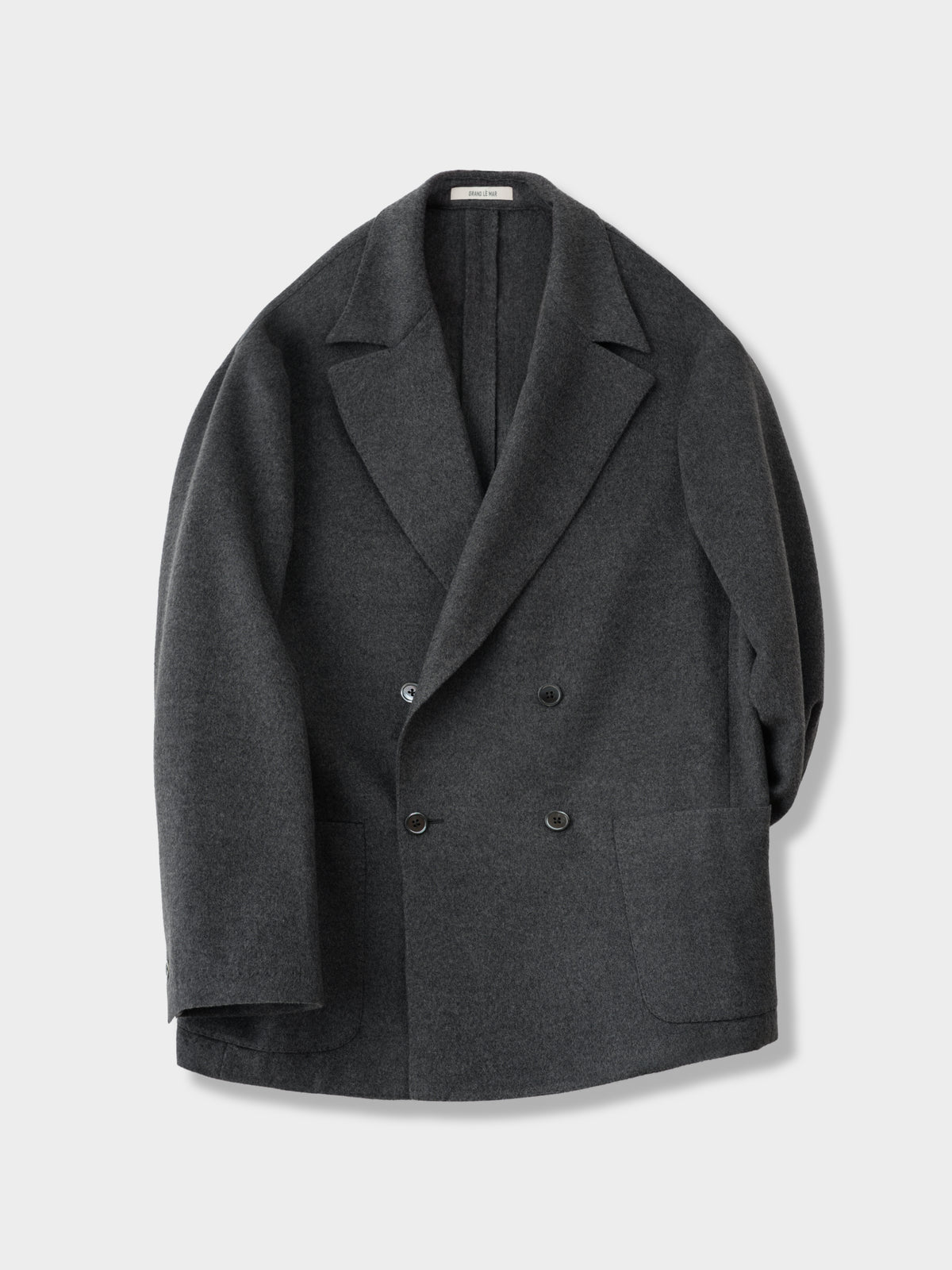 Heather Grey Wool Cashmere Silk Suit (Casual Fit)