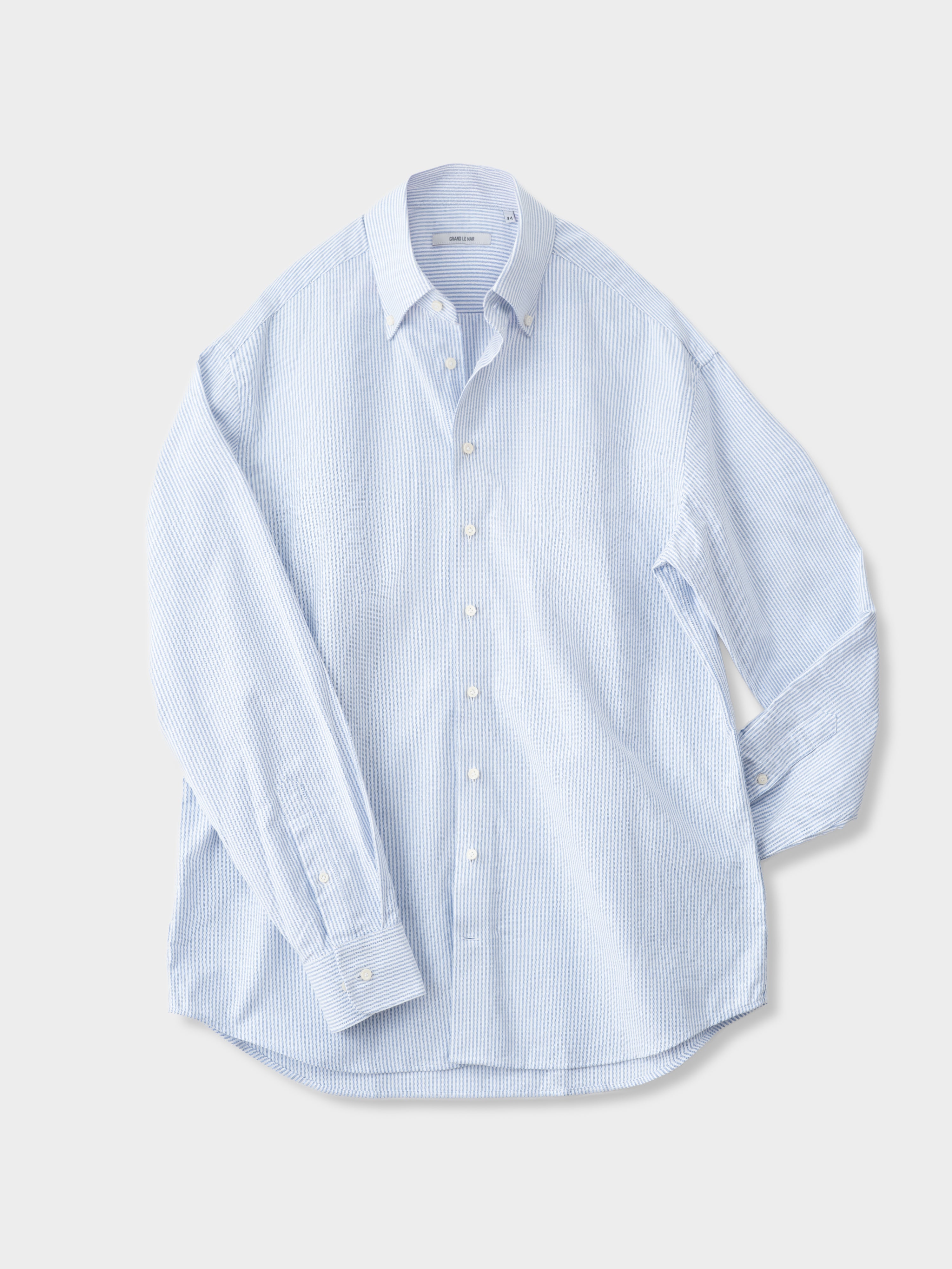 Light Blue Striped Oxford Button-Down Shirt
