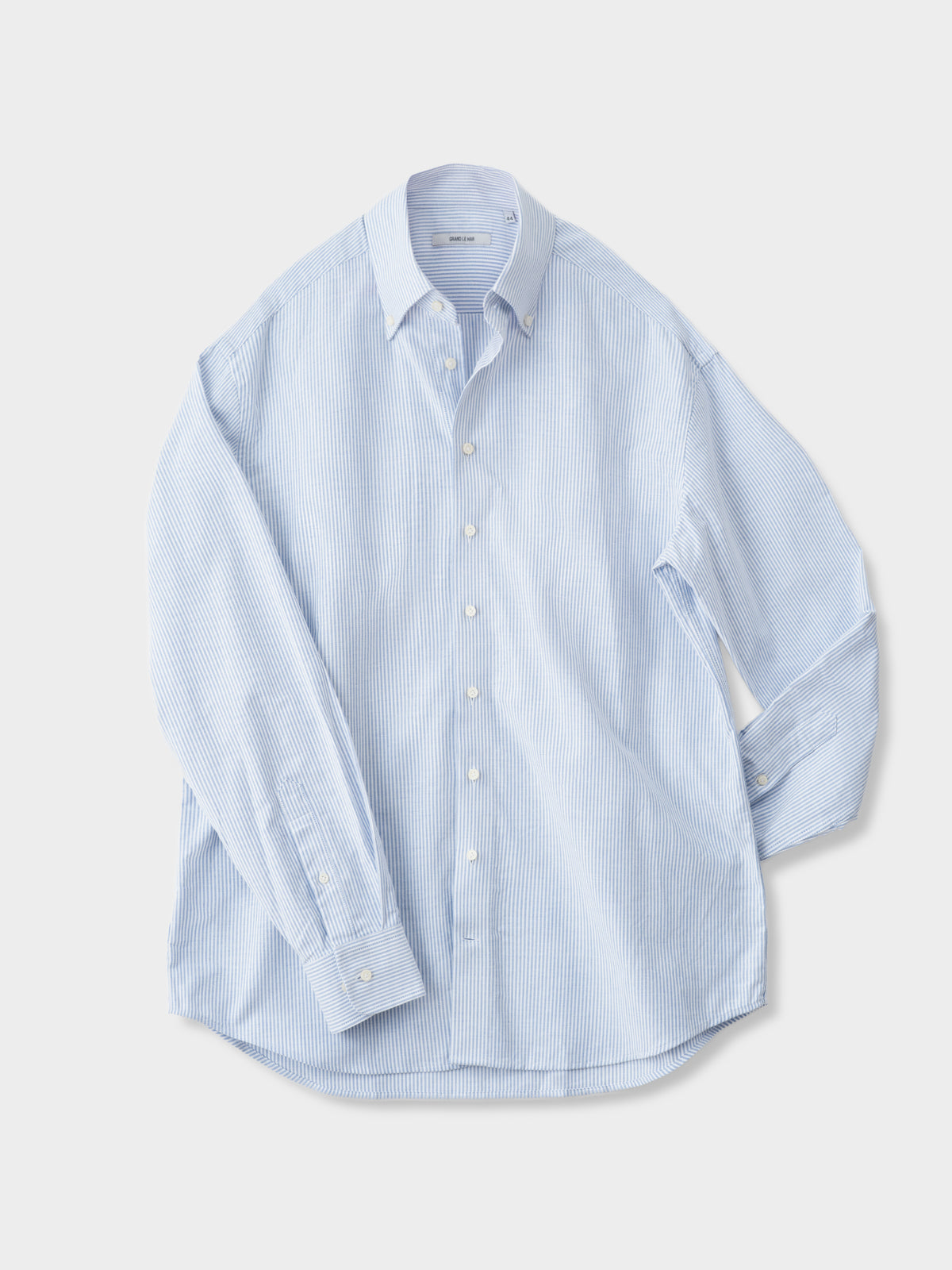 Light Blue Striped Oxford Button-Down Shirt