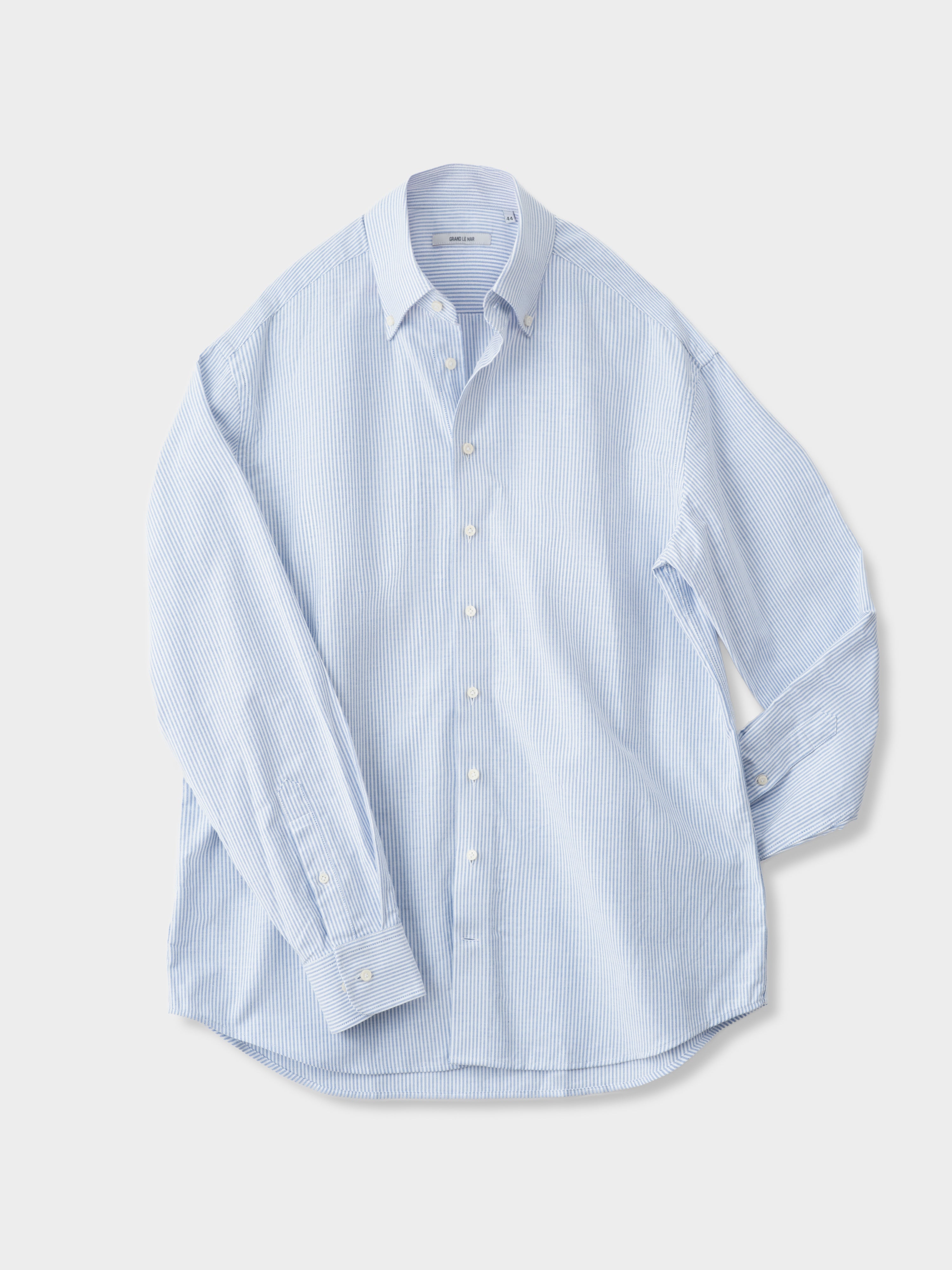 Light Blue Striped Oxford Button-Down Shirt