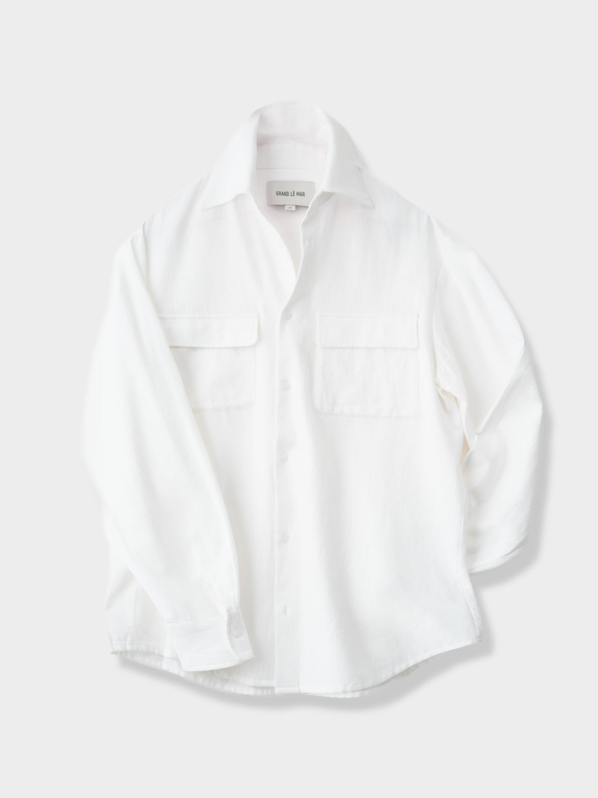 Ivory Cotton Flannel Shirt