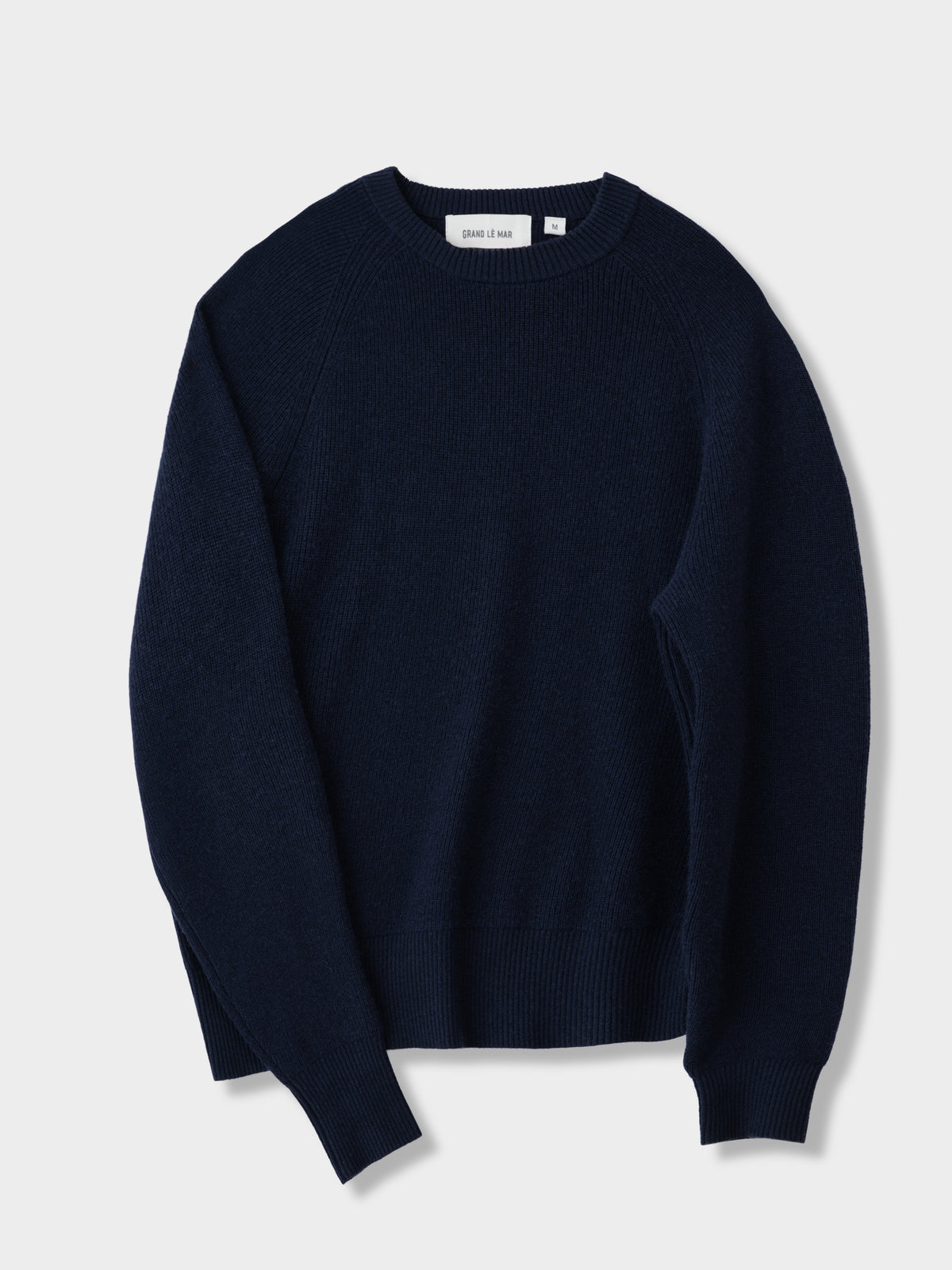 Navy Wool Cashmere Crewneck