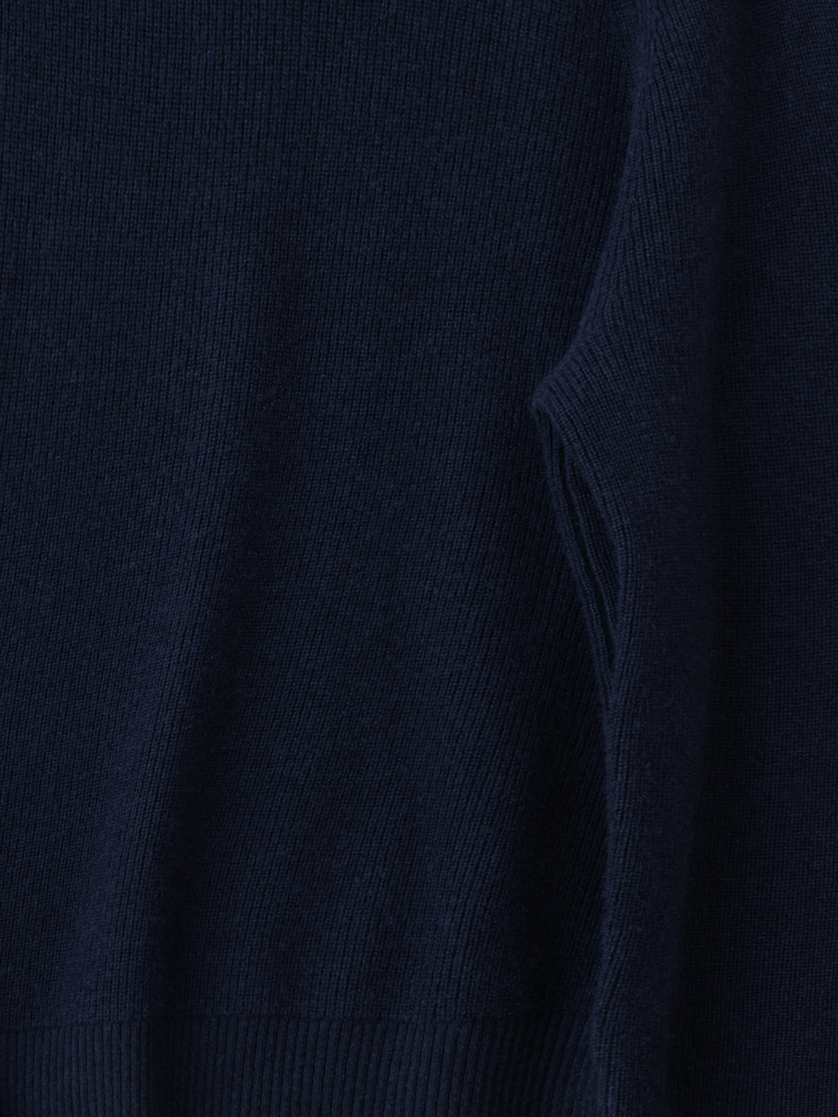 Navy Wool Cashmere Crewneck