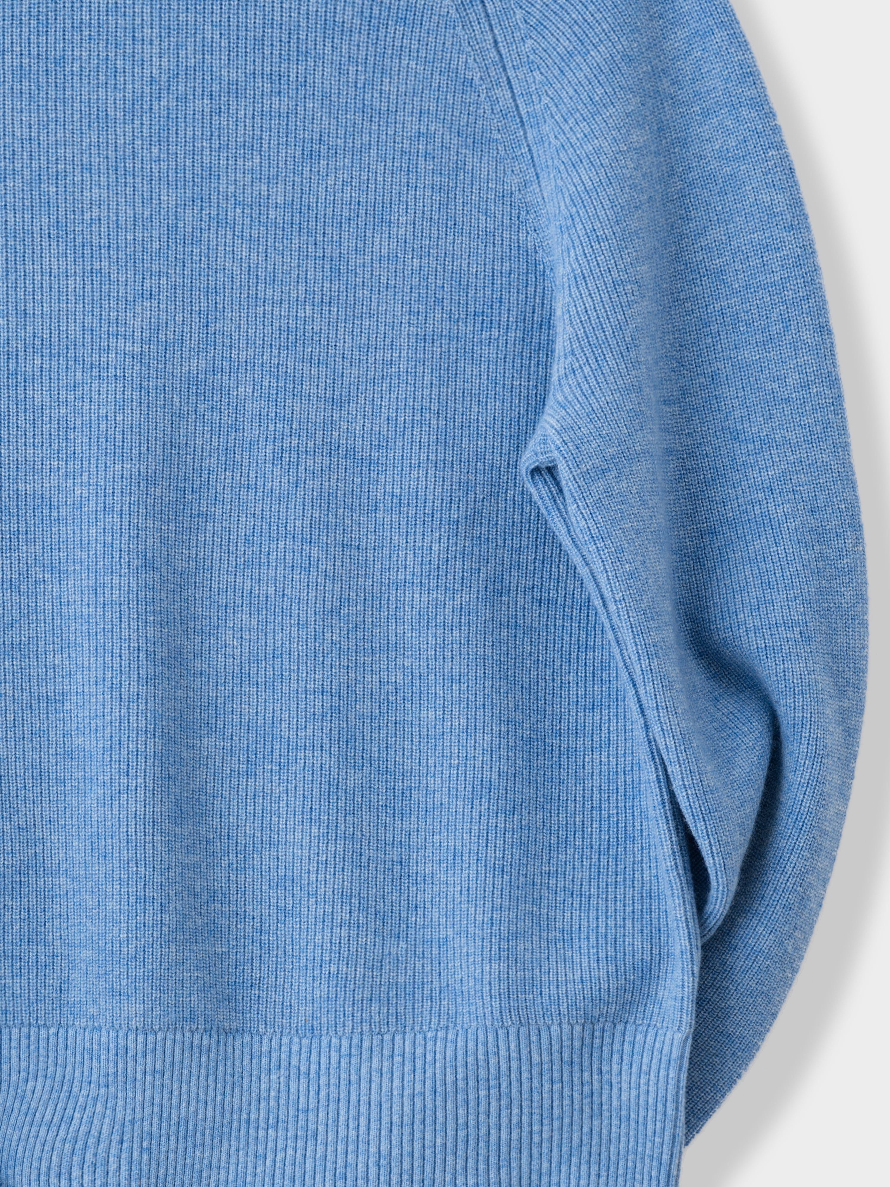 Denim Wool Cashmere Crewneck