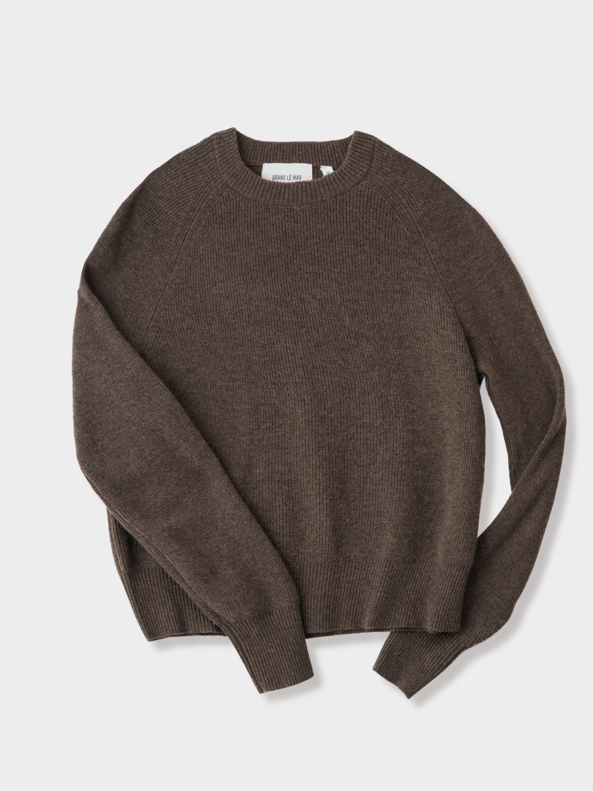 Brown Wool Cashmere Crewneck