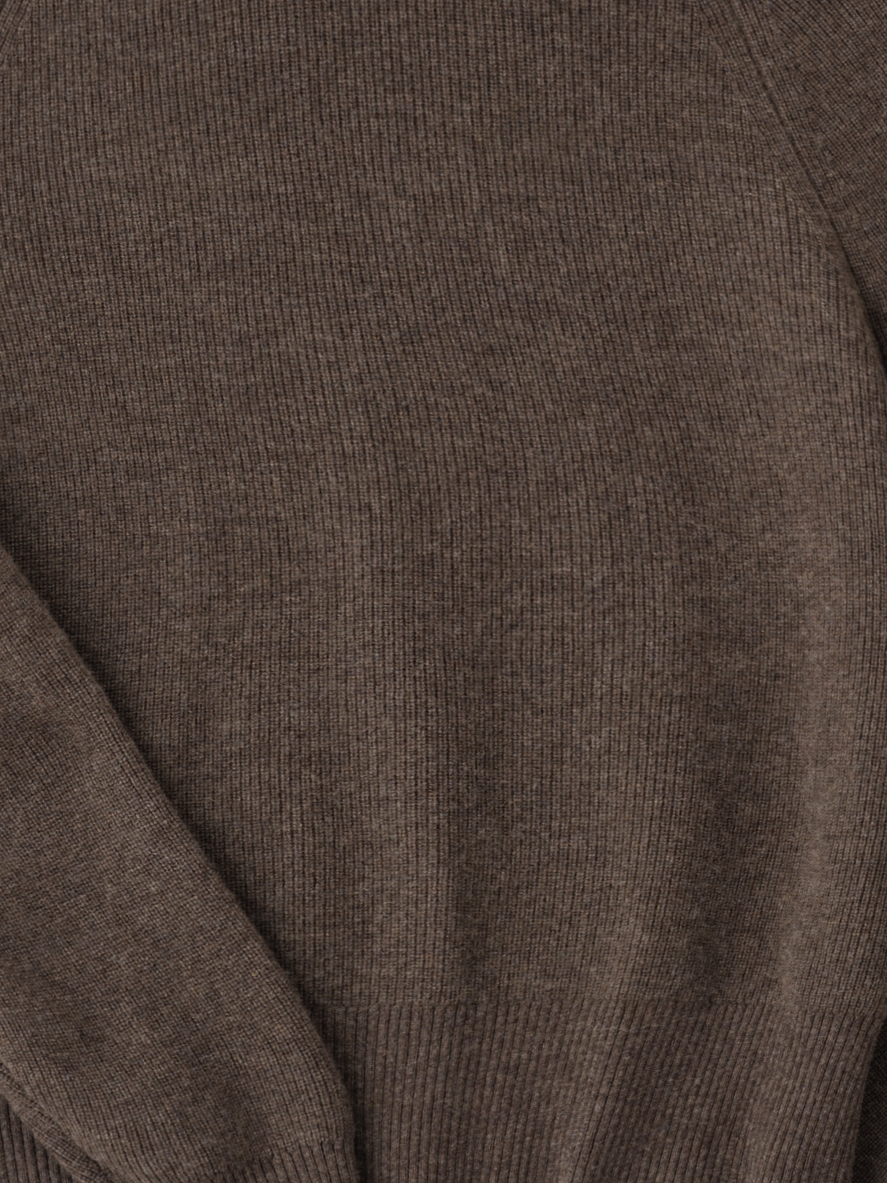 Brown Wool Cashmere Crewneck