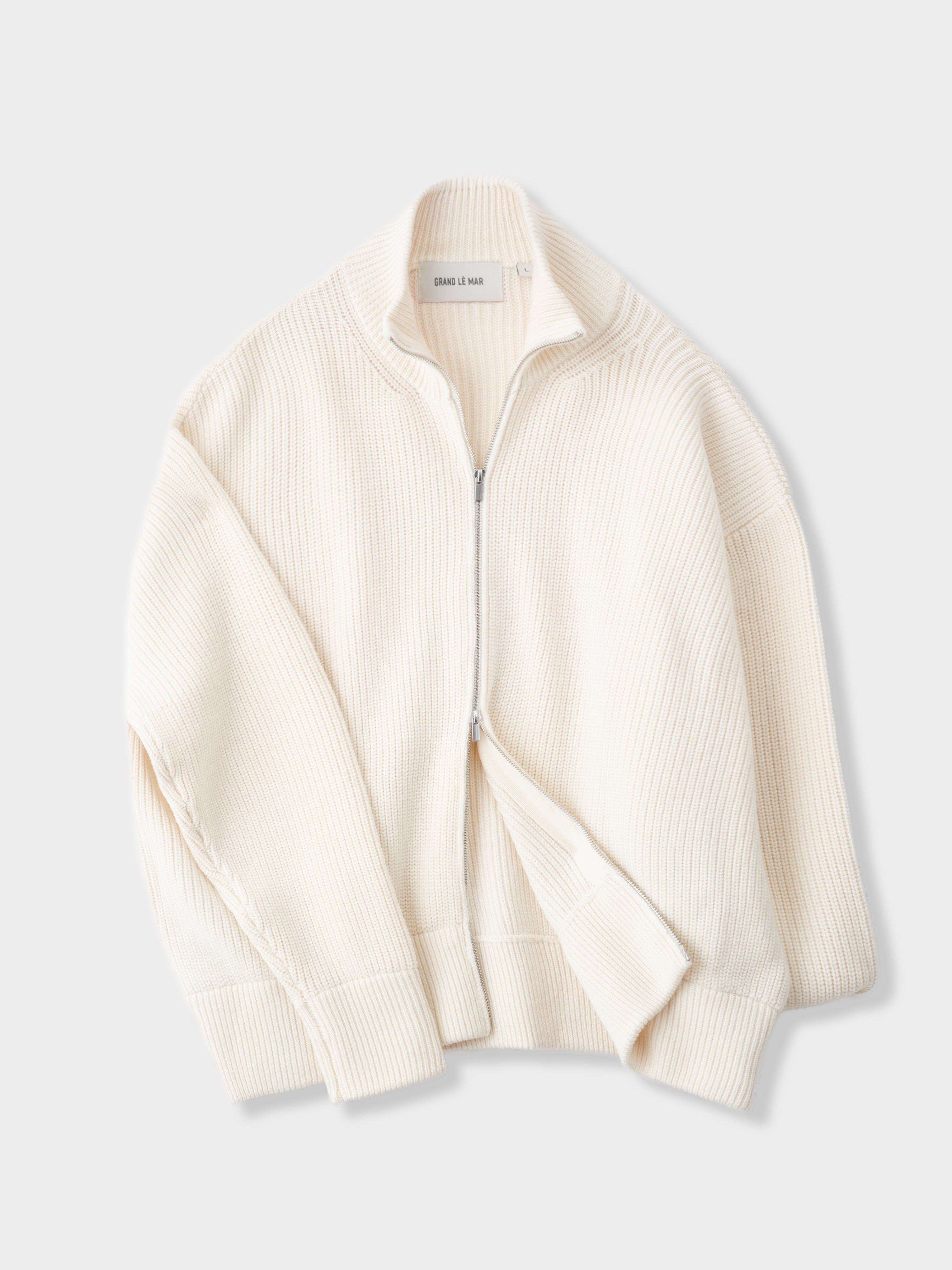 Ivory Wool Full Zip