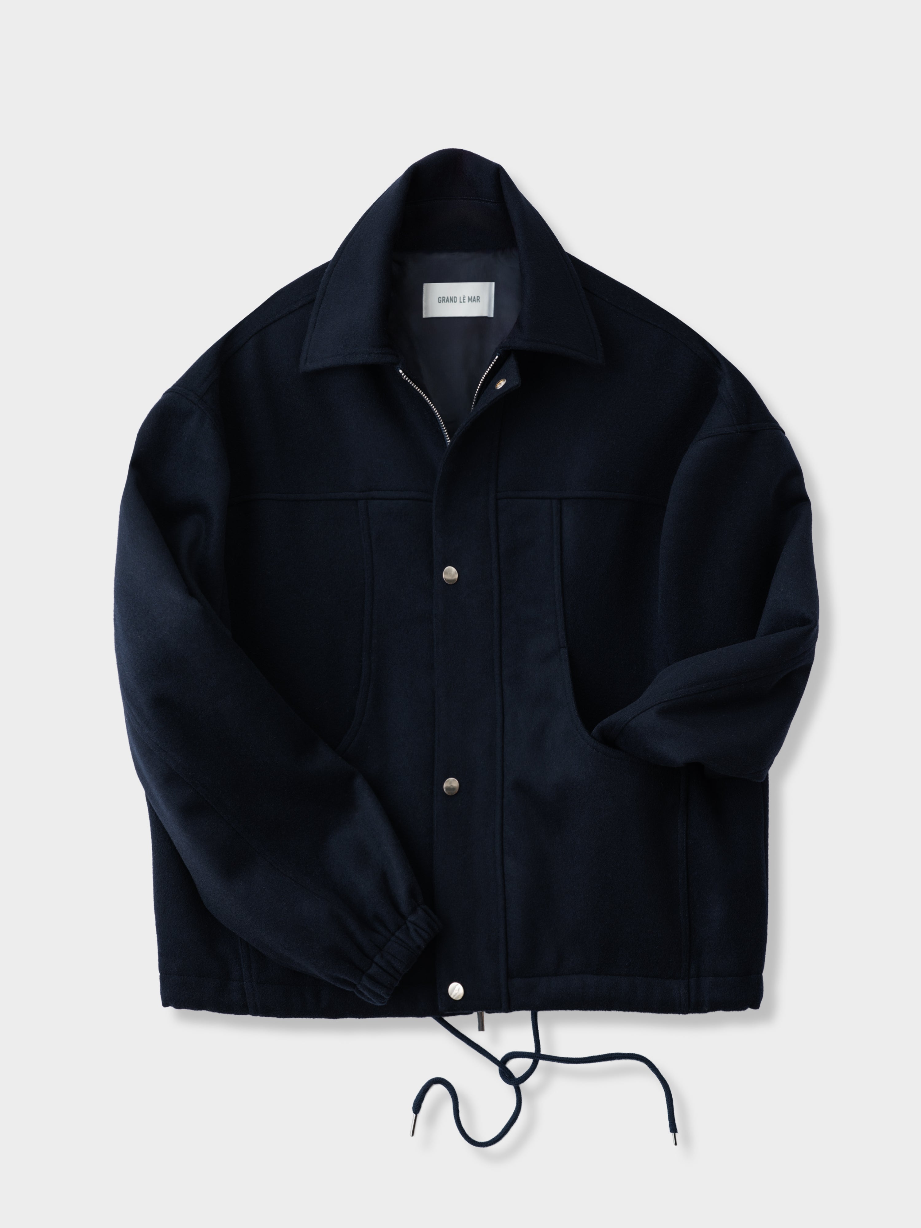 Navy Wool Cashmere Traveler Jacket