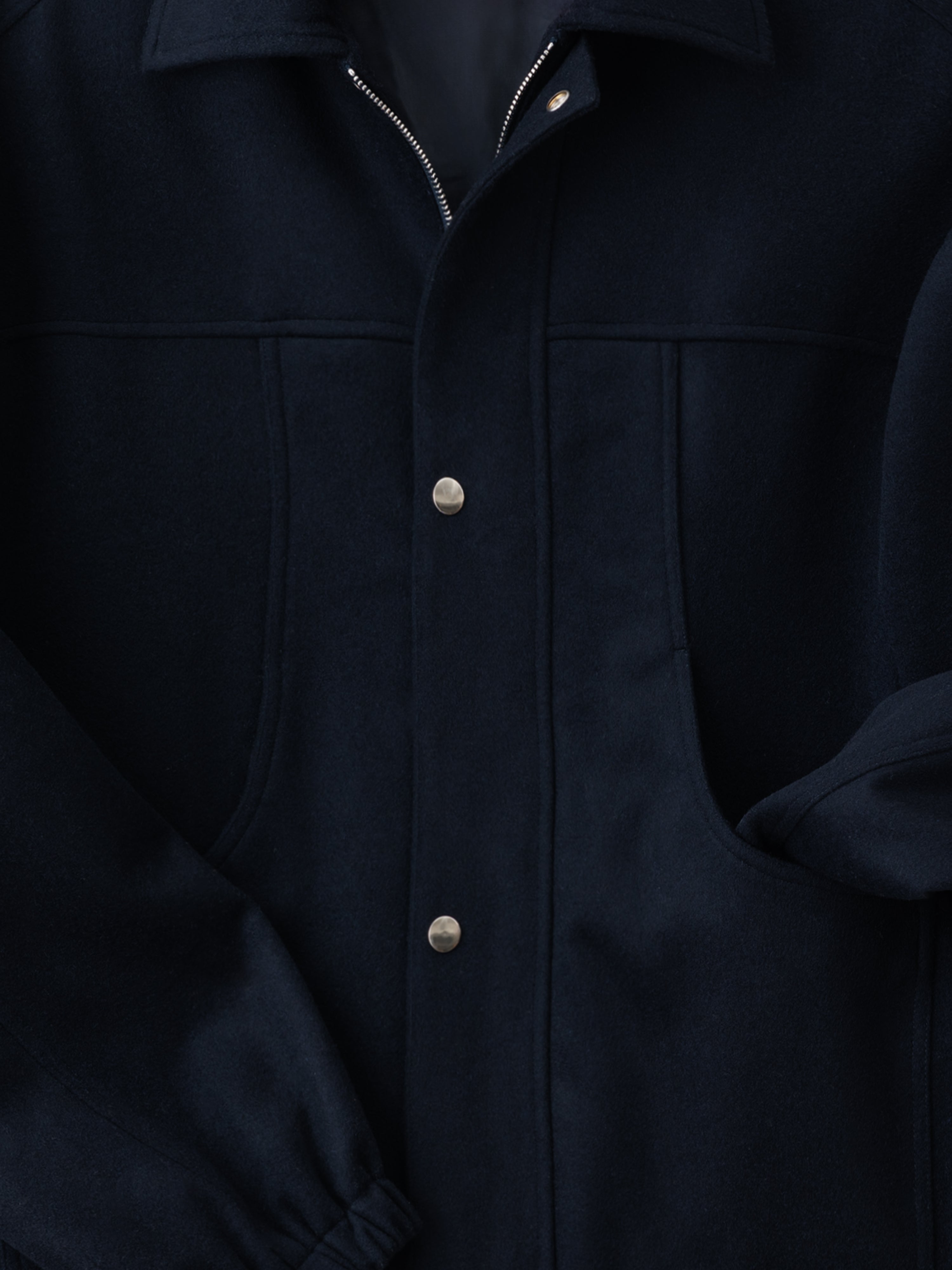 Navy Wool Cashmere Traveler Jacket