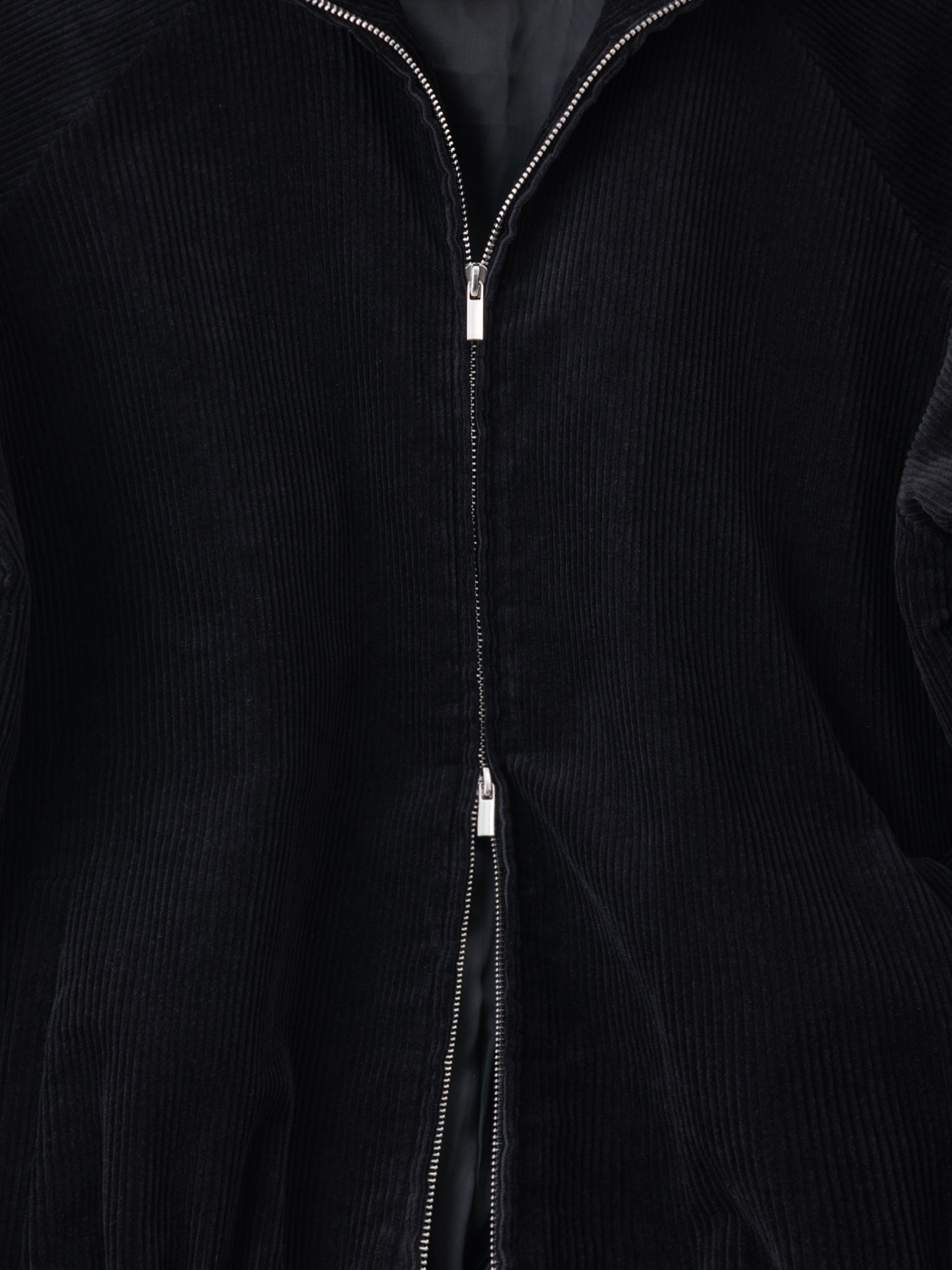 Black Corduroy Bomber Jacket