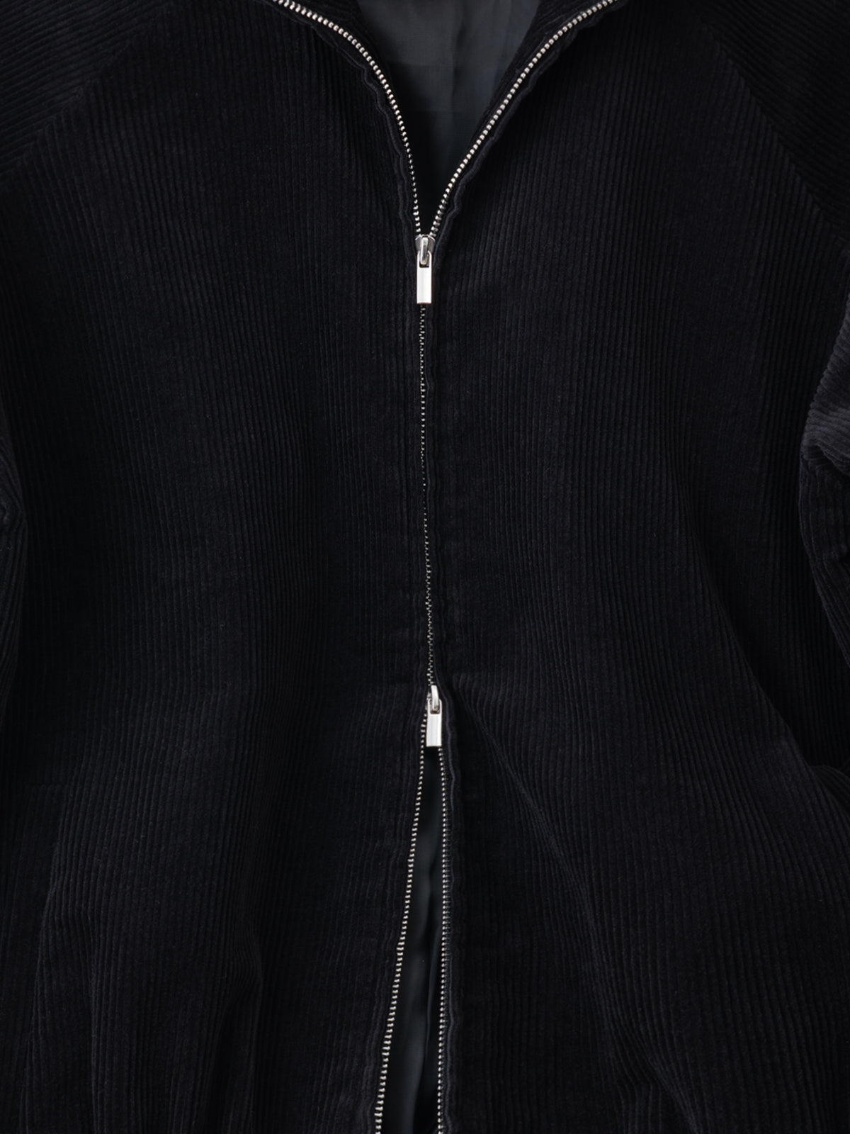 Black Corduroy Bomber Jacket