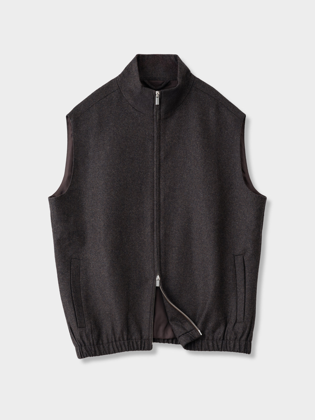 Brown Flannel Wool Vest