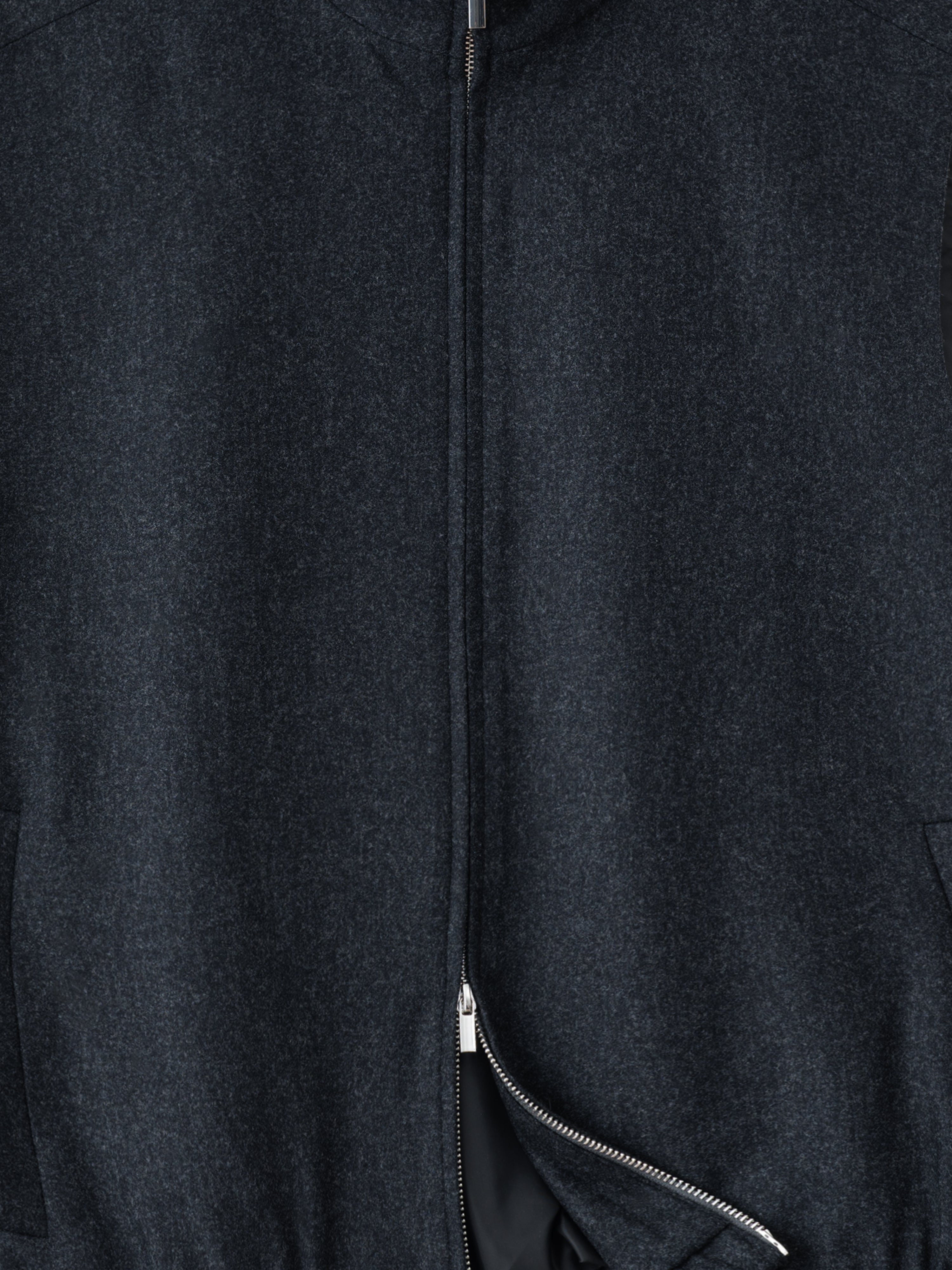 Charcoal Flannel Wool Vest