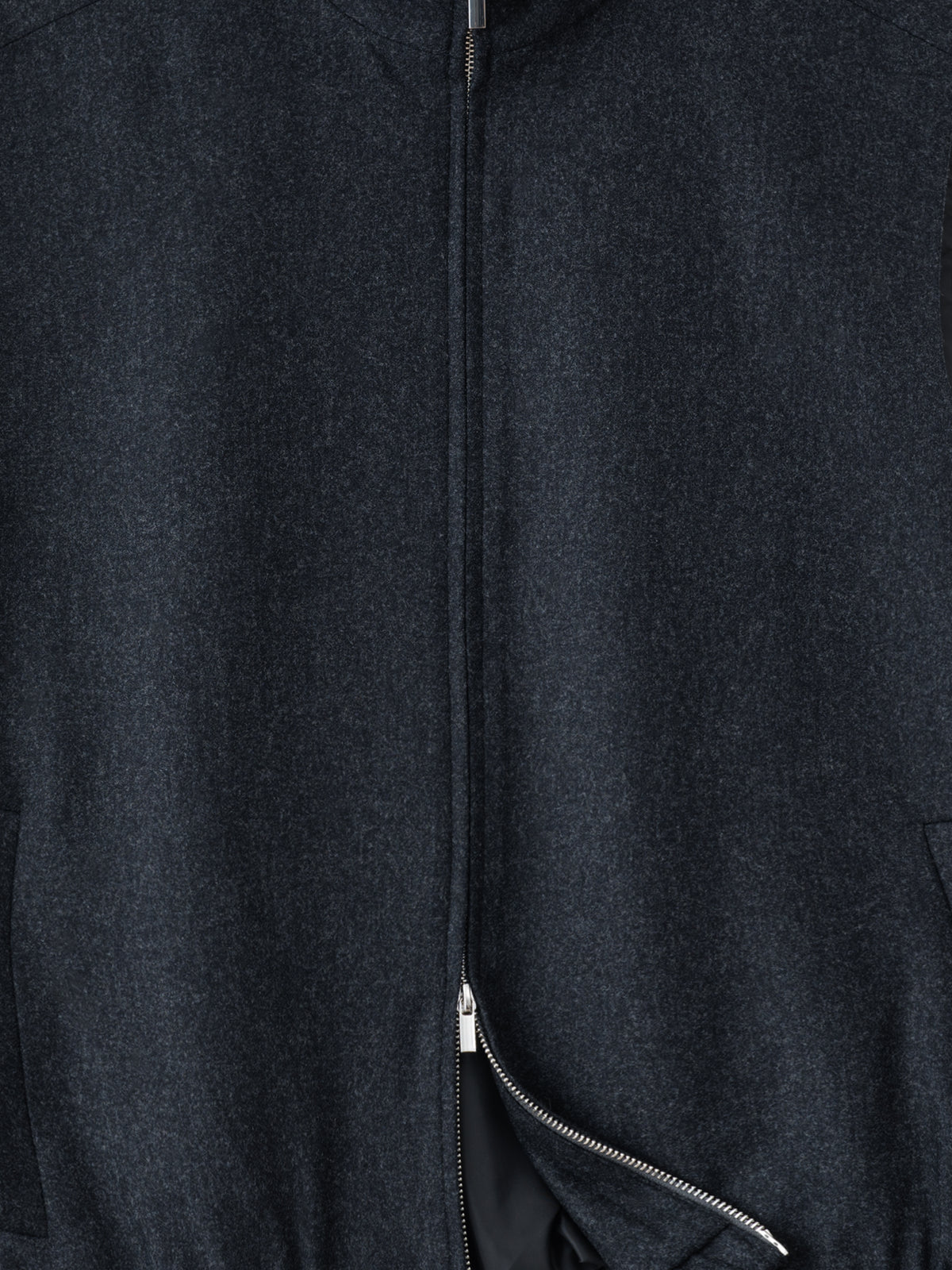 Charcoal Flannel Wool Vest