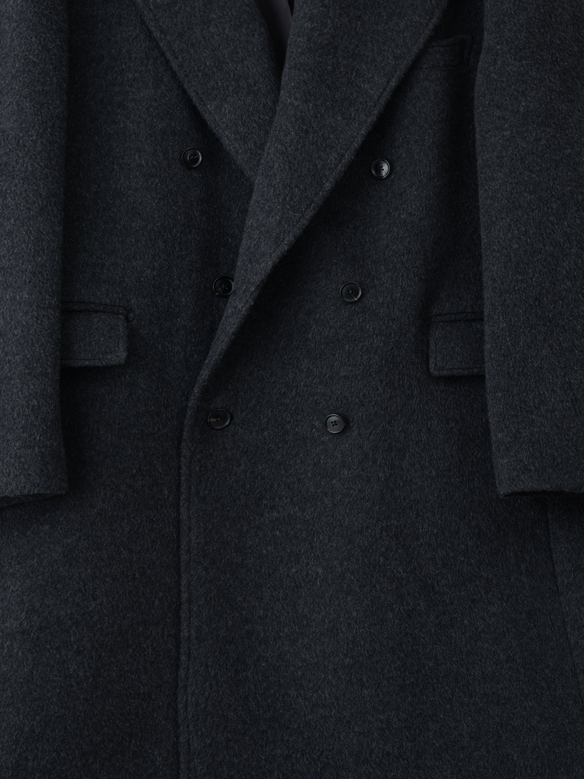 Charcoal Wool Camel Coat (Casual Fit)