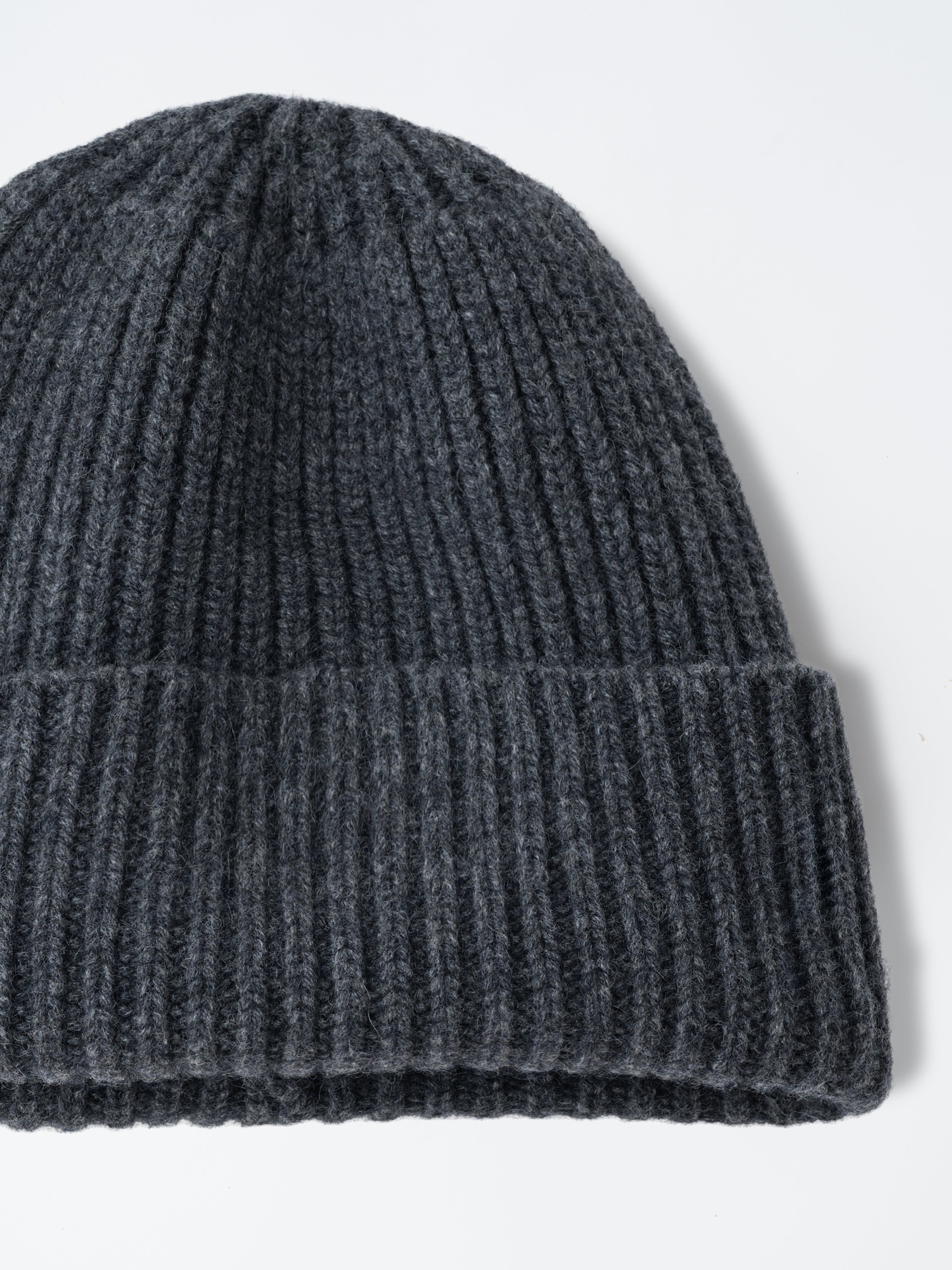 Grey Cashmere Beanie