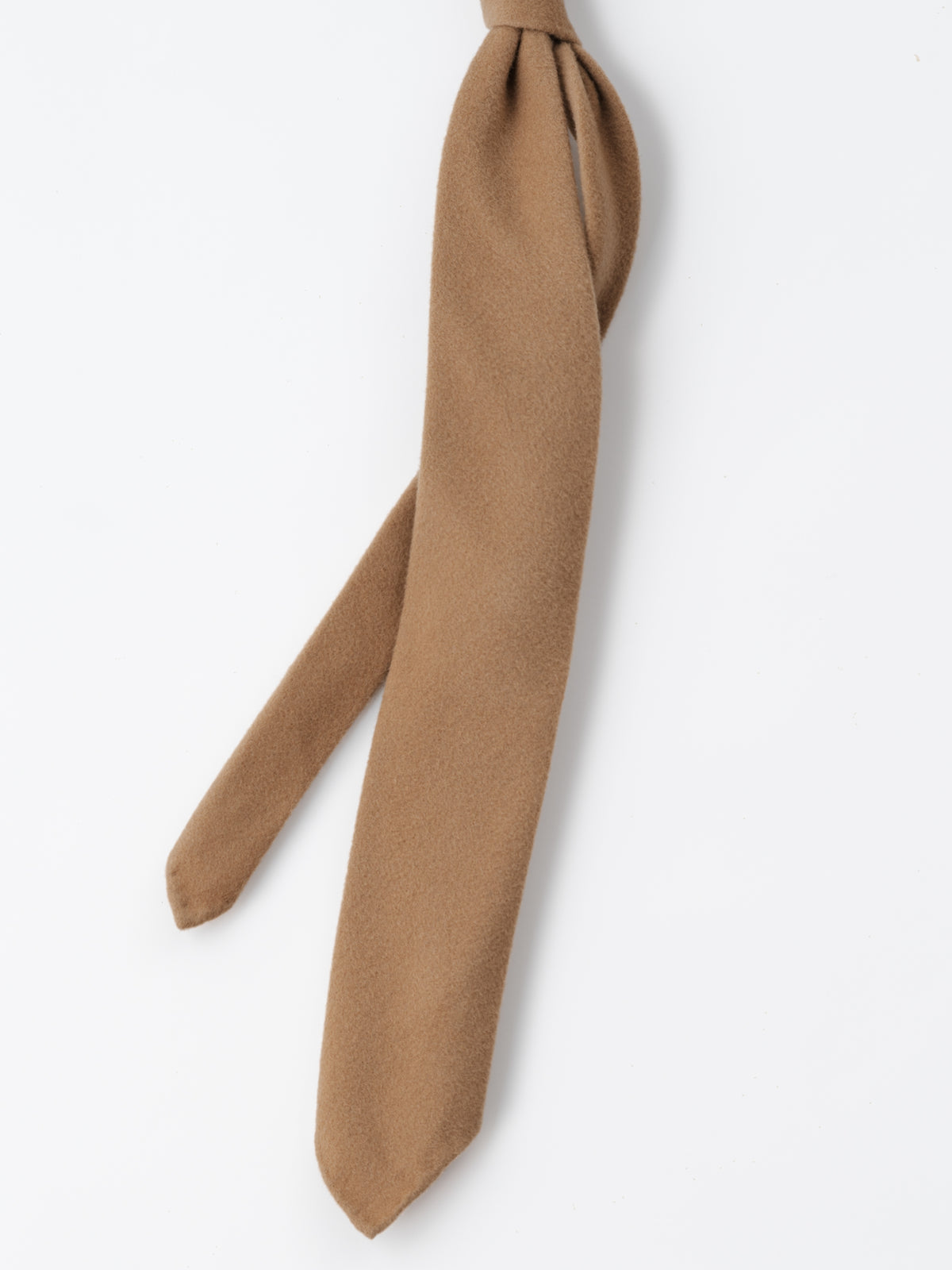 Camel Wool Cashmere Silk Tie