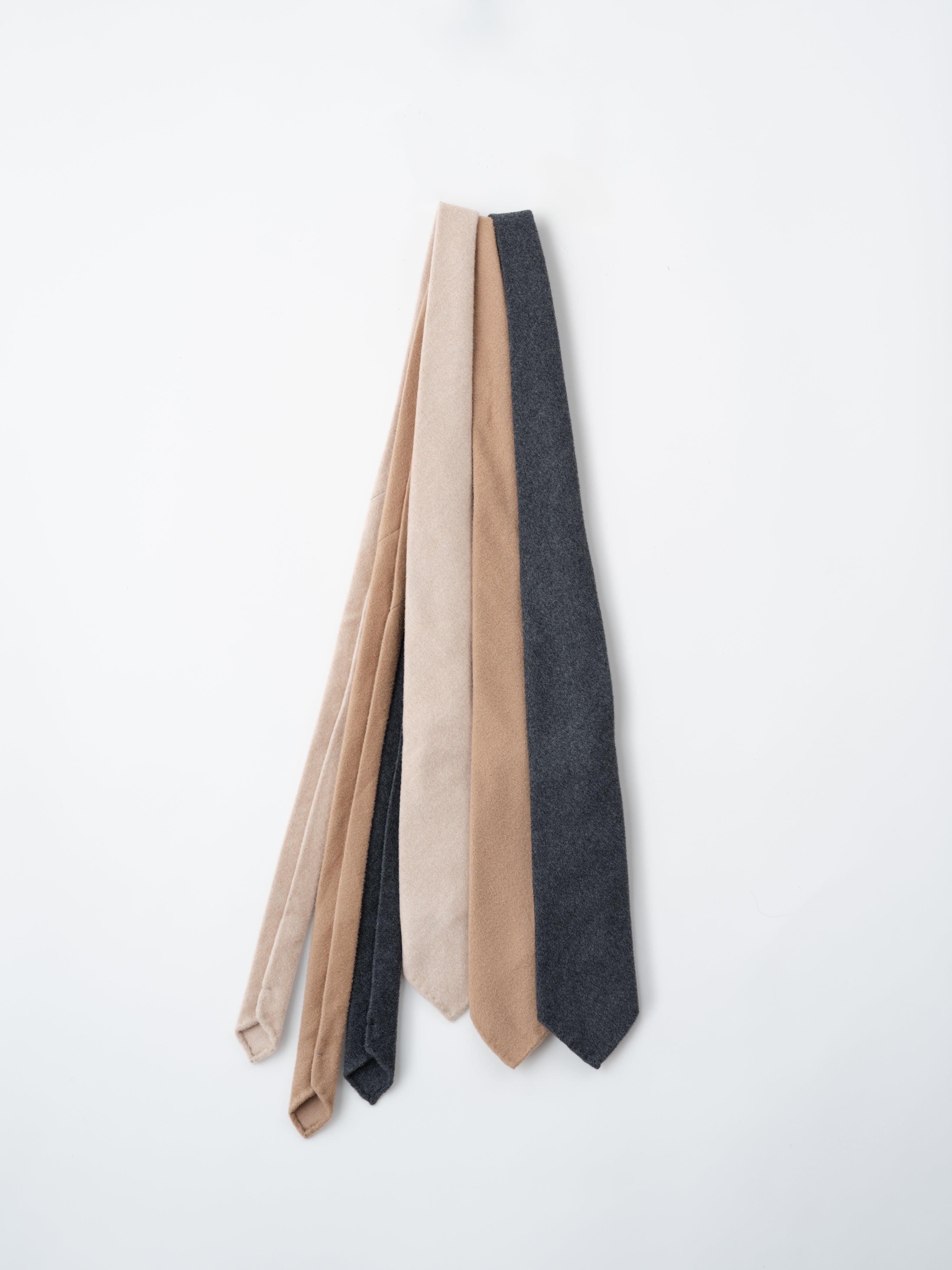Camel Wool Cashmere Silk Tie
