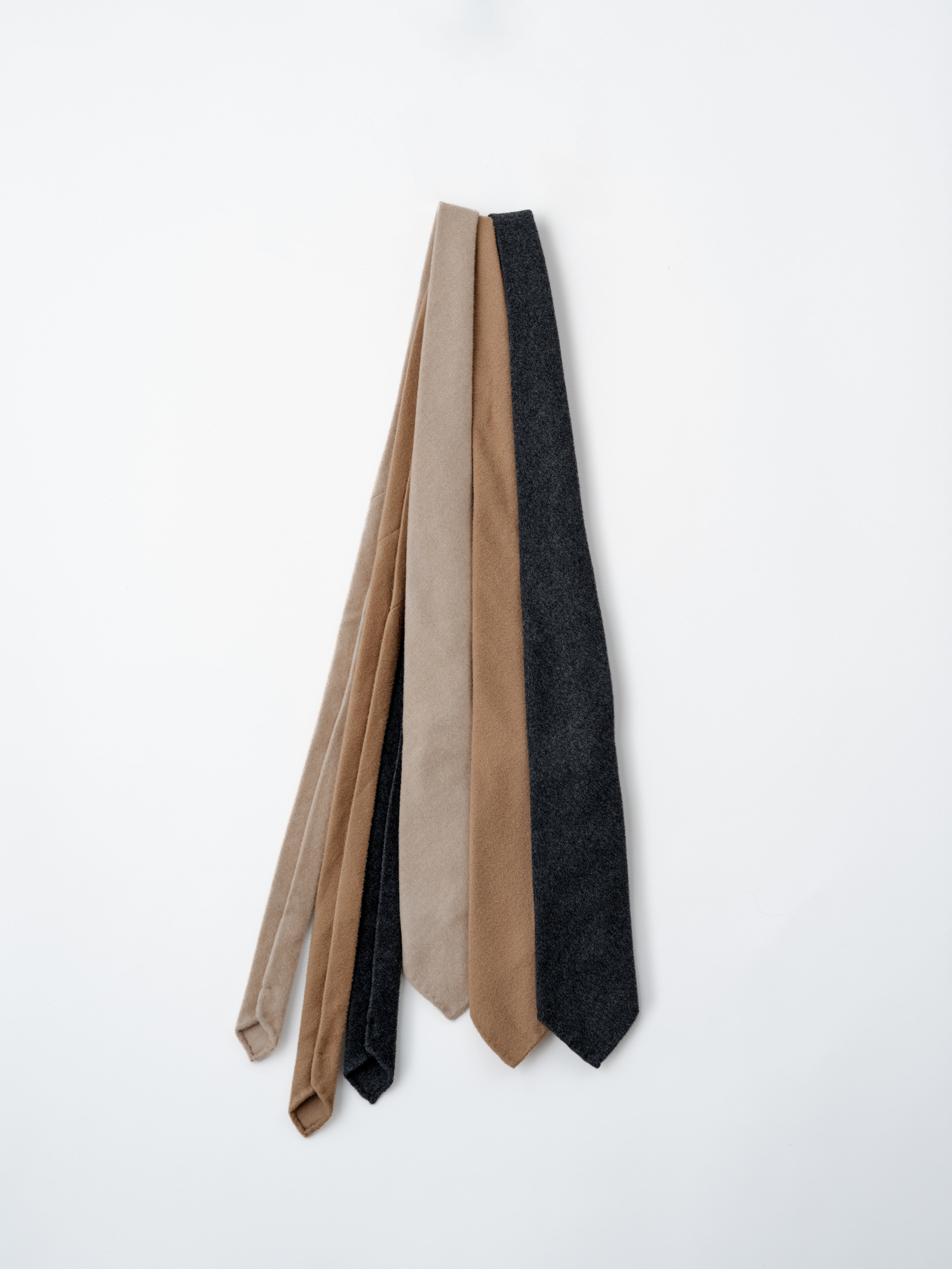 Camel Wool Cashmere Silk Tie