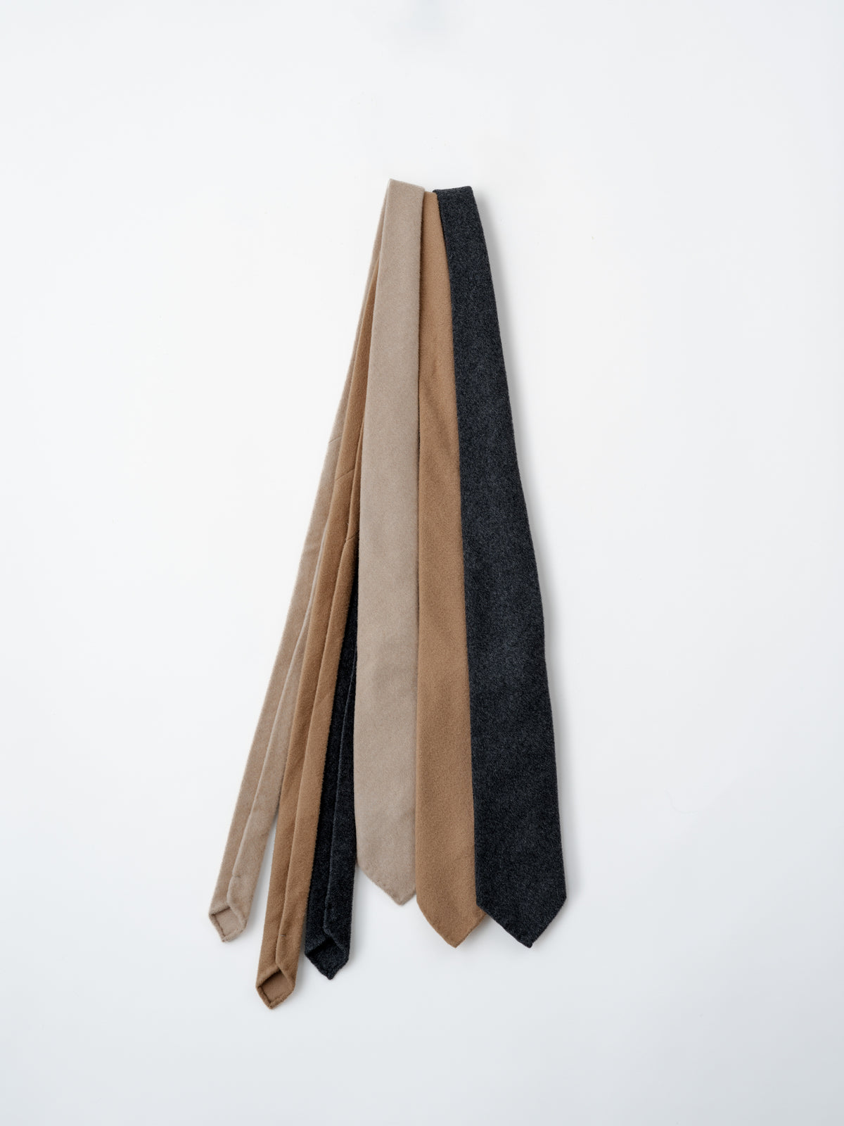 Camel Wool Cashmere Silk Tie