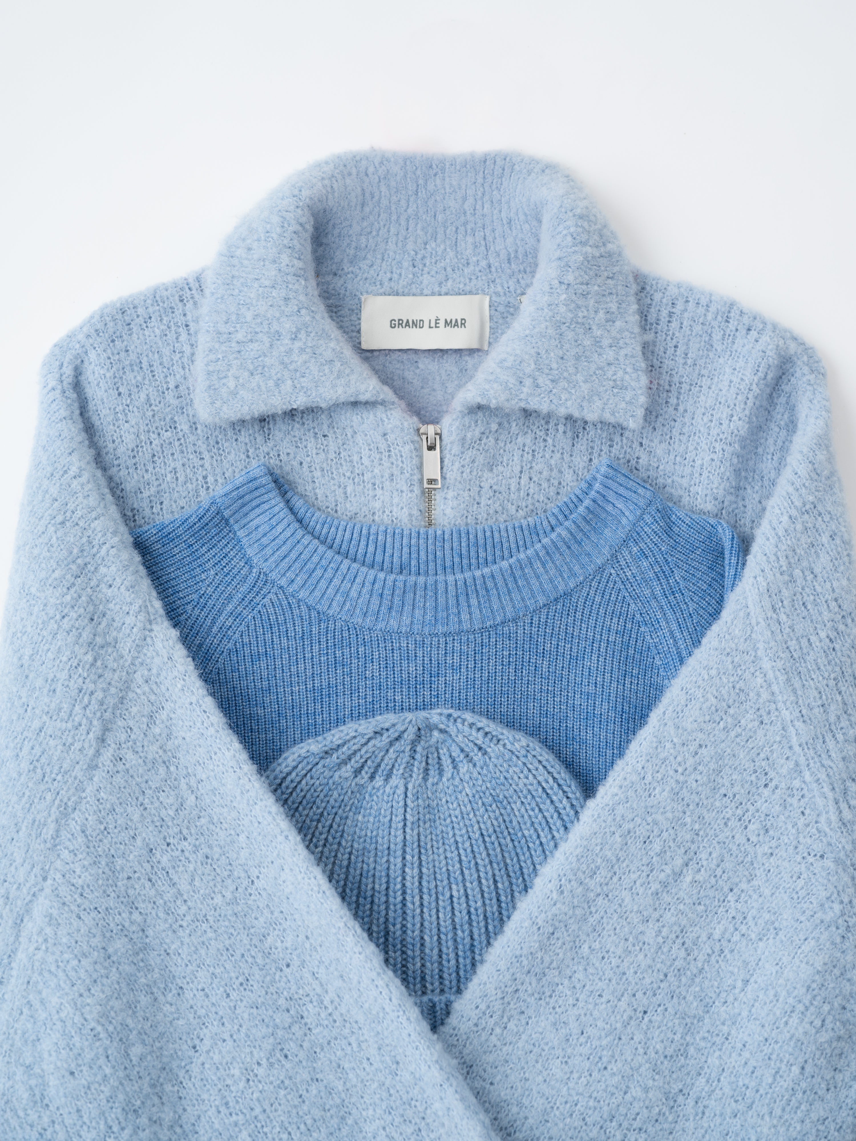 Denim Cashmere Beanie
