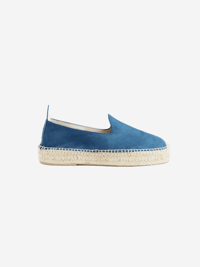 Grand Le Mar - Azure Suede Espadrilles – Grand Lè Mar