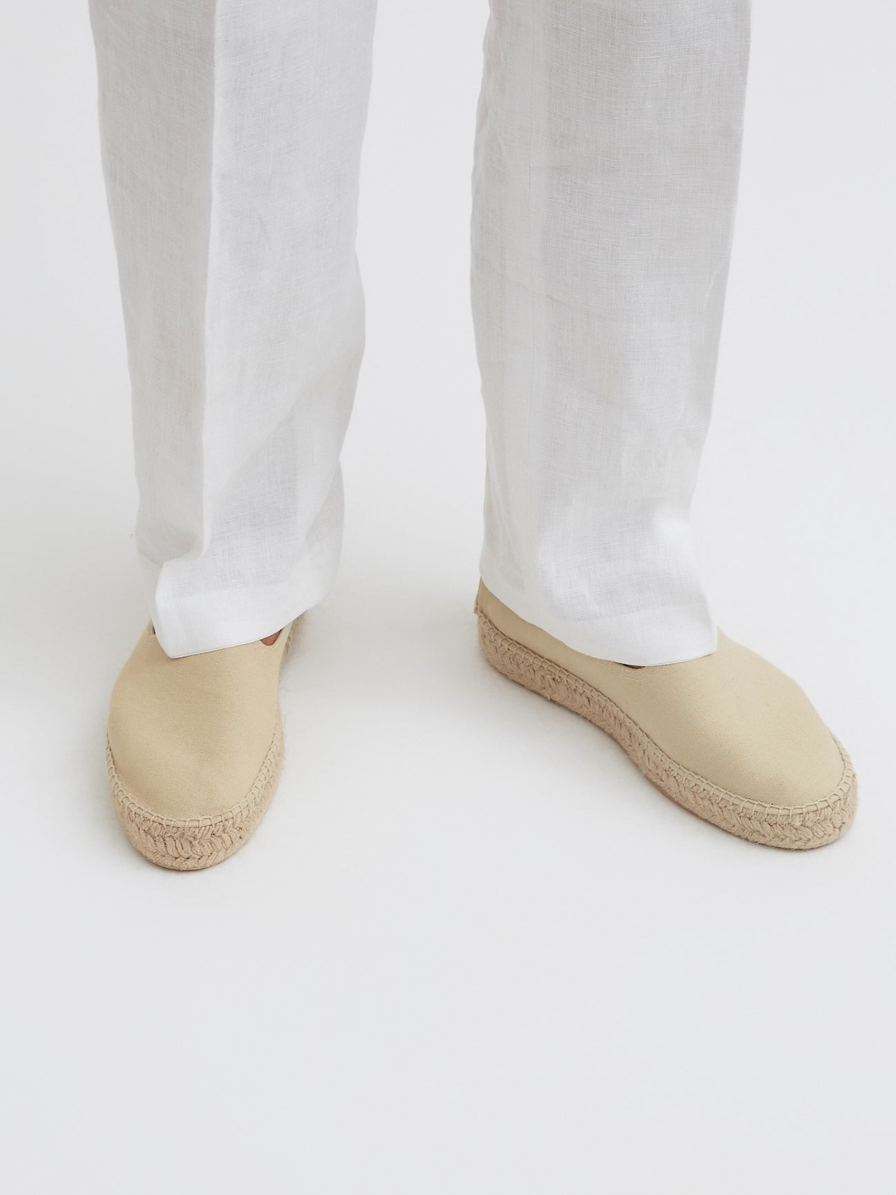 Espadrilles Beige Canvas - Grand Le Mar