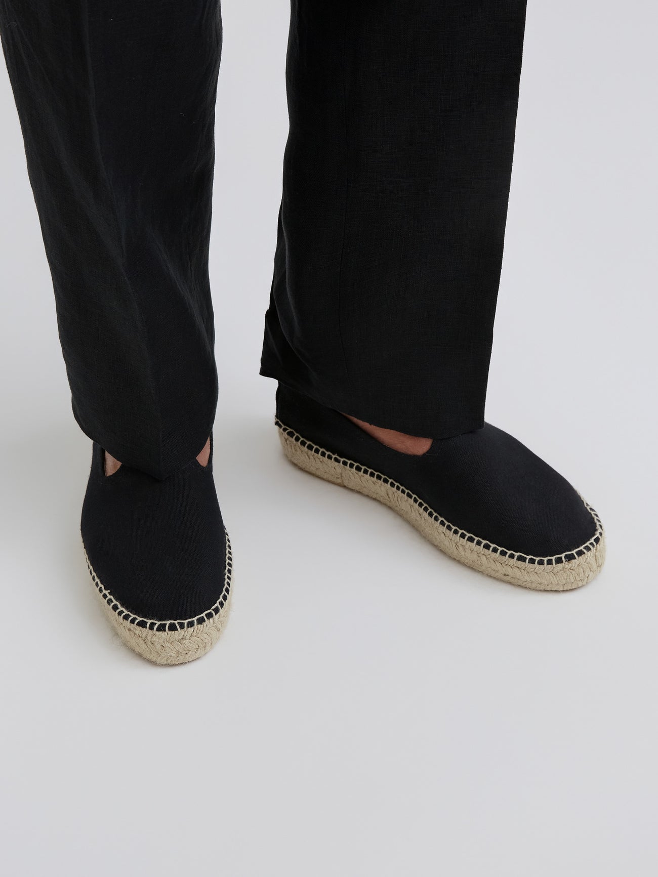 Espadrilles Black Canvas - Grand Le Mar