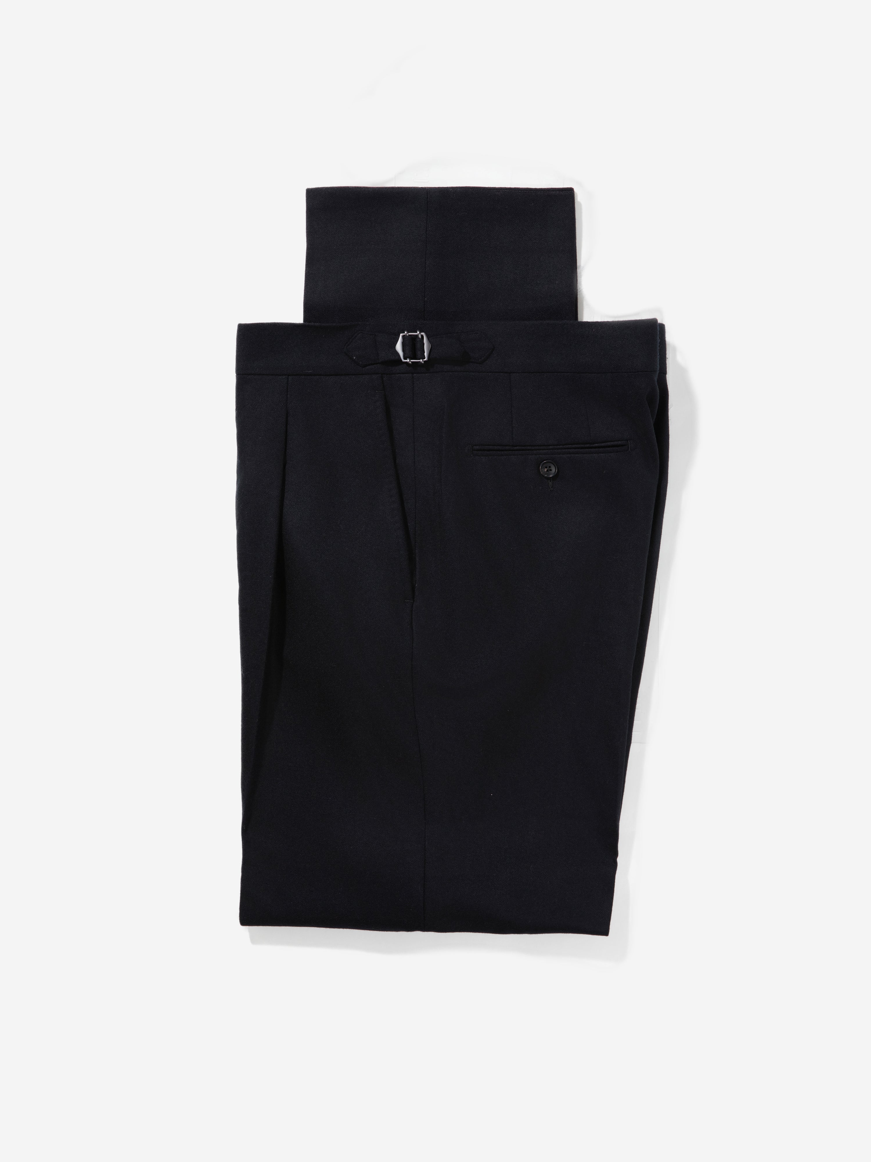 Black Flannel Wool Suit - Grand Le Mar