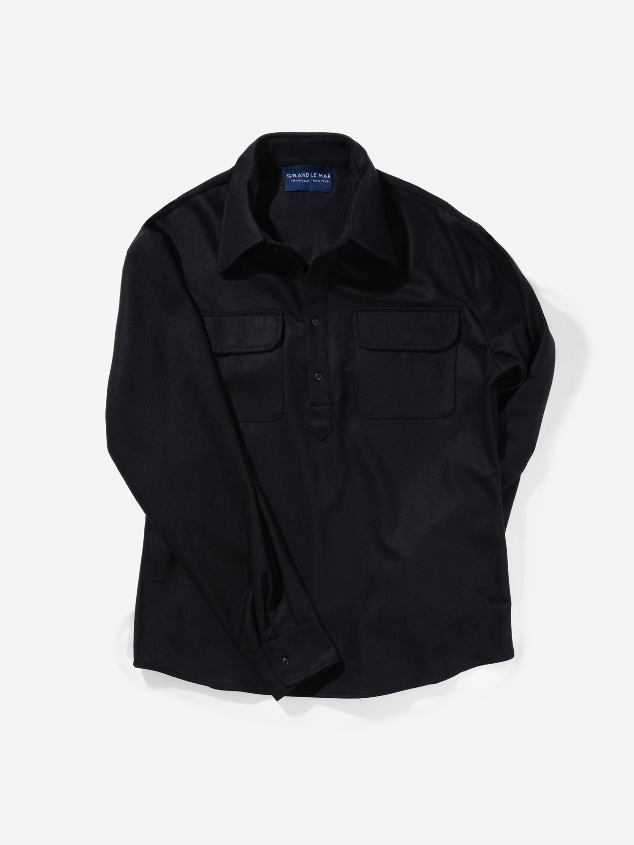 Black Flannel Popover - Grand Le Mar