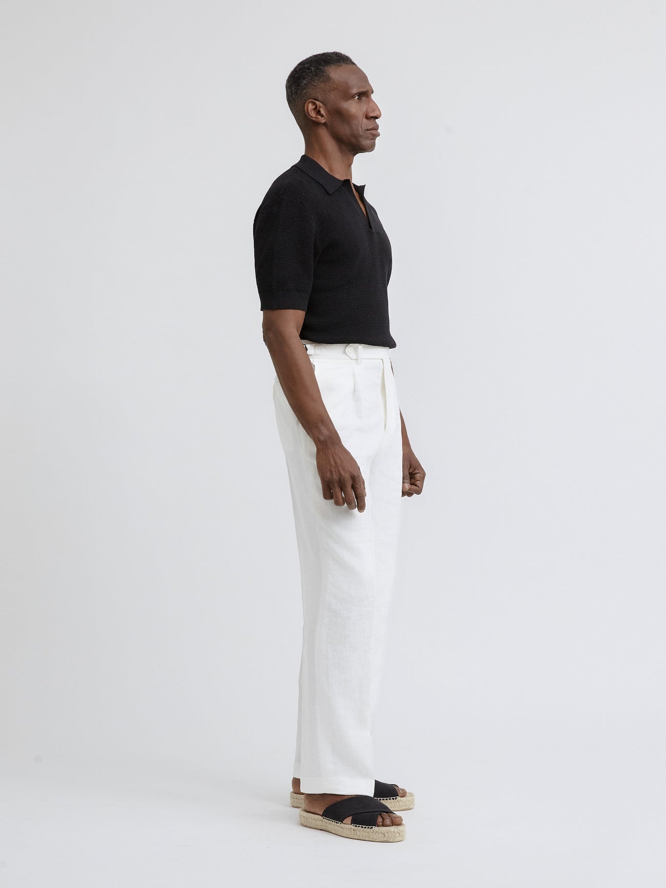 Black Knitted Short Sleeve Jersey - Grand Le Mar