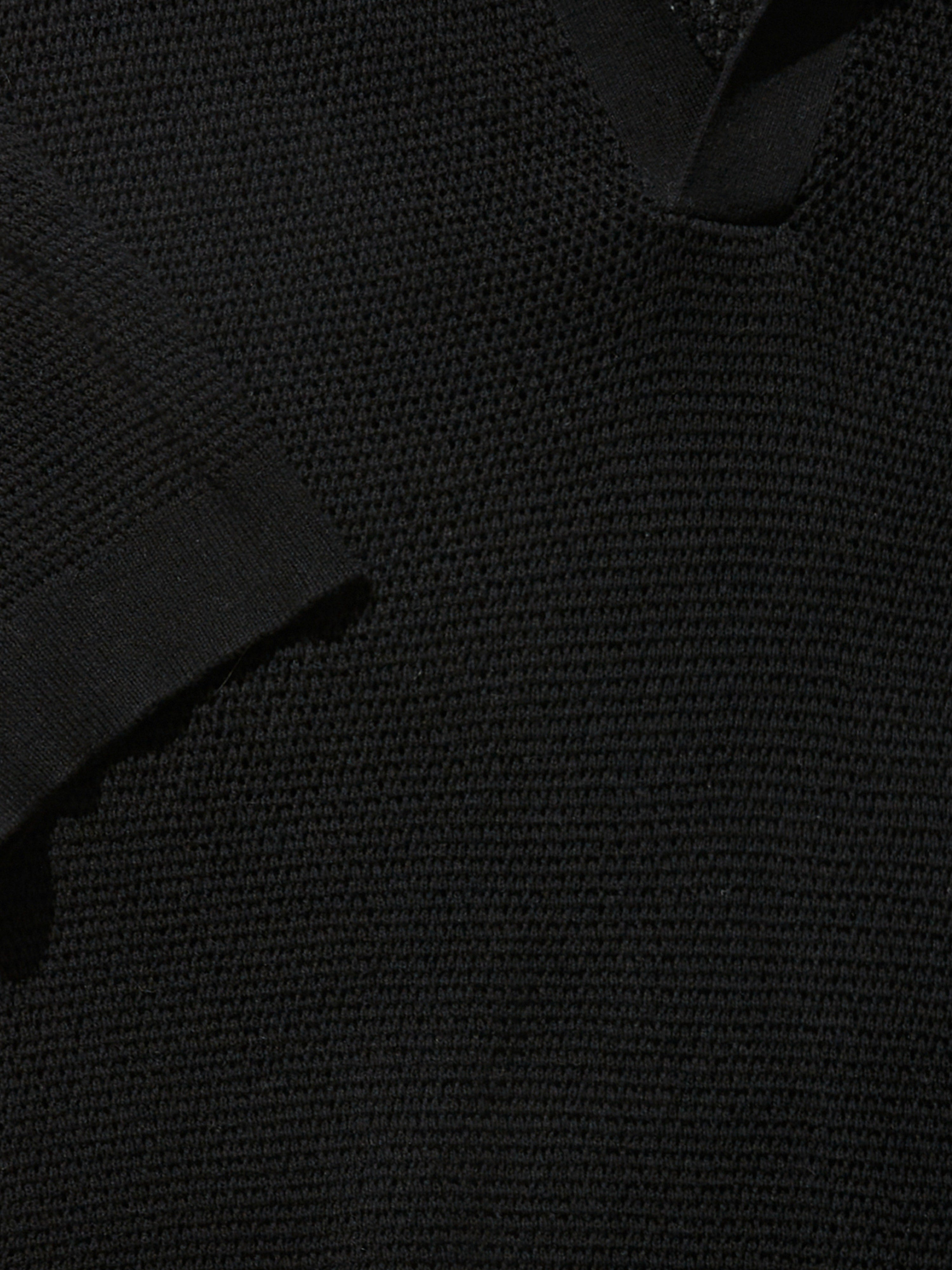 Black Knitted Short Sleeve Jersey - Grand Le Mar