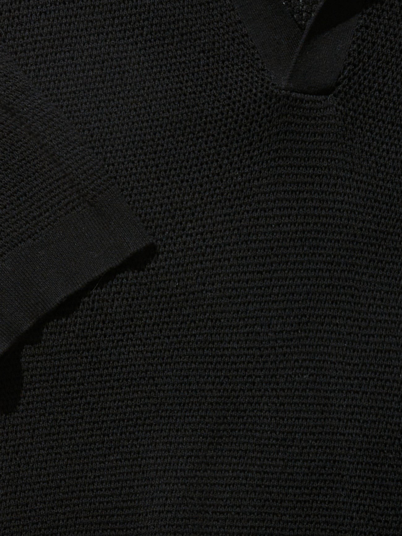 Black Knitted Short Sleeve Jersey - Grand Le Mar