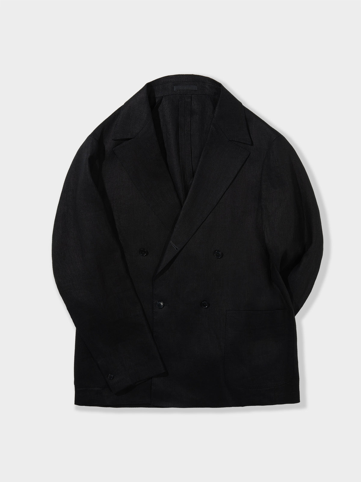 Black Linen Jacket (Casual Fit)