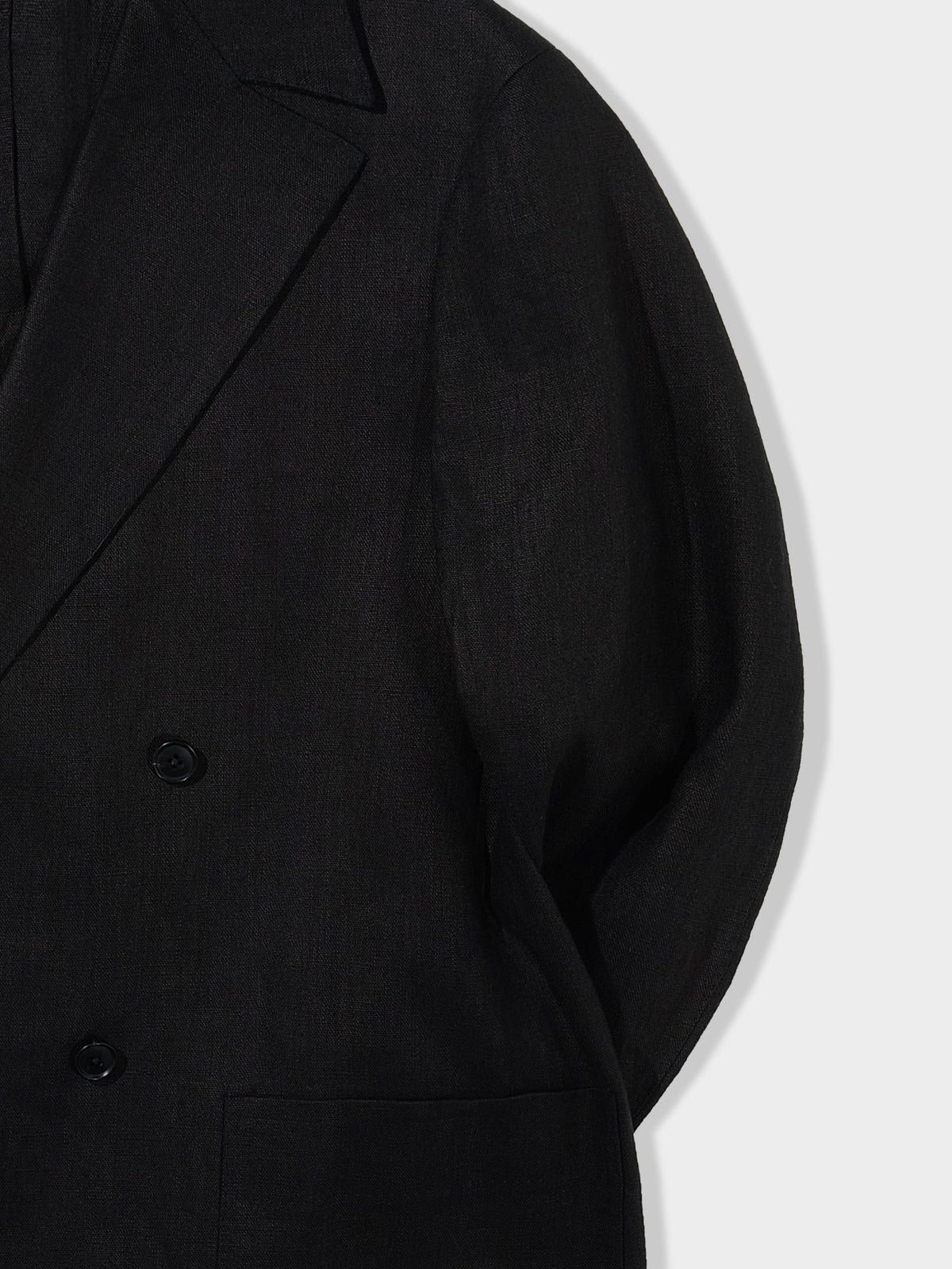 Black Linen Jacket (Casual Fit)
