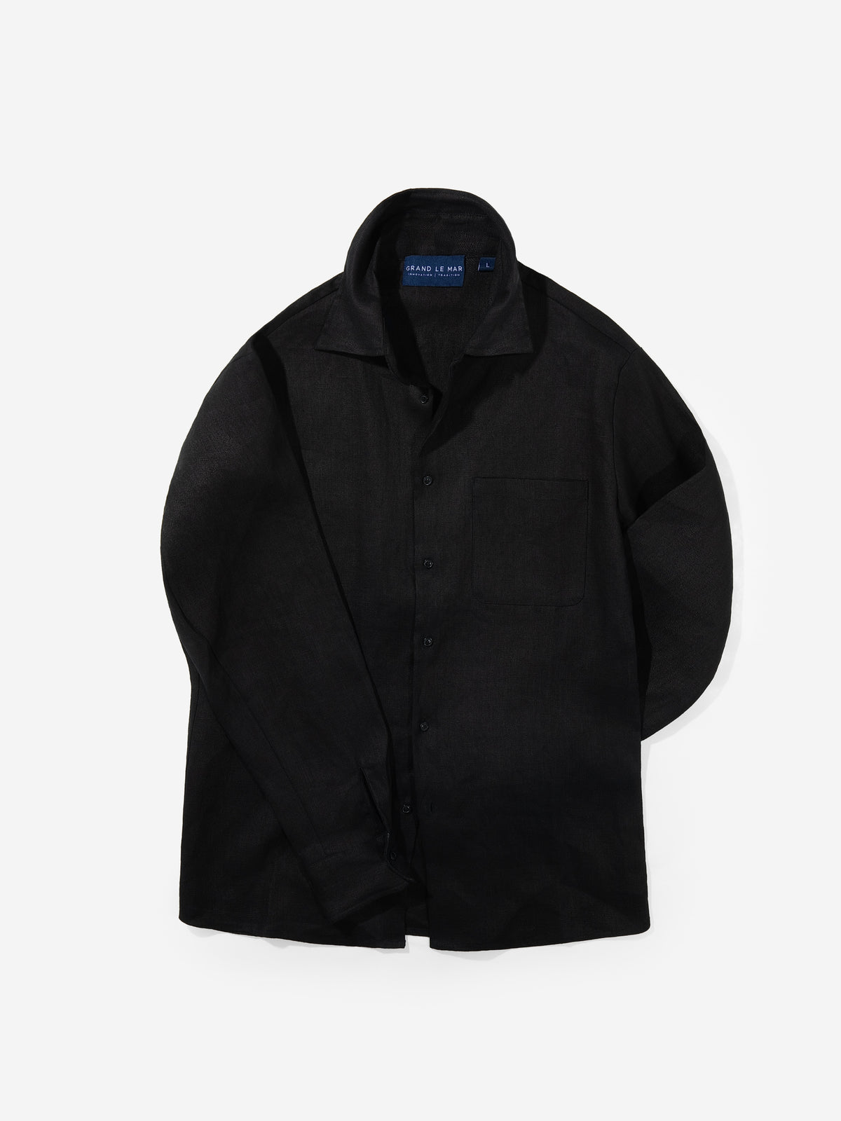 Black Linen Shirt - Grand Le Mar