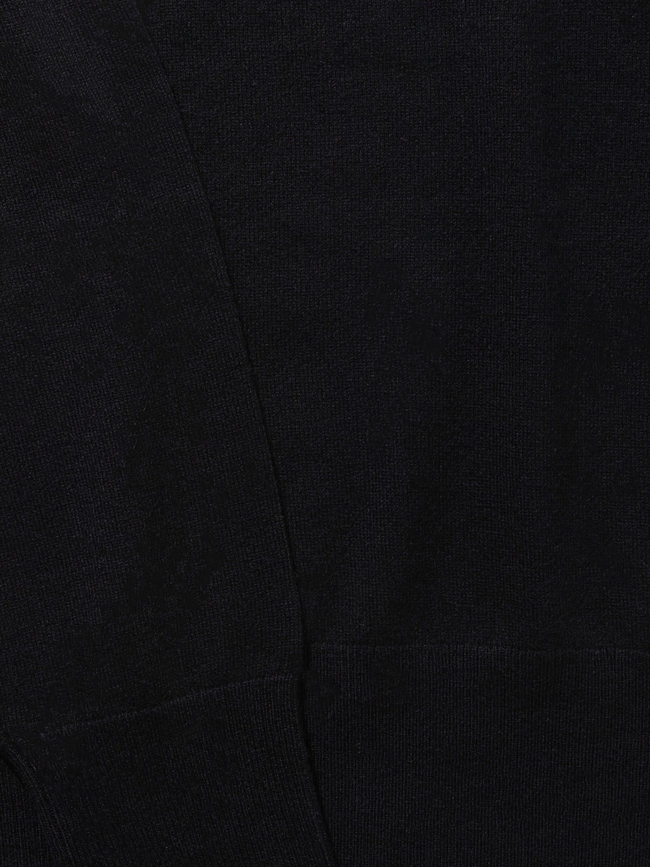 Black Merino Wool Cashmere Polo - Grand Le Mar