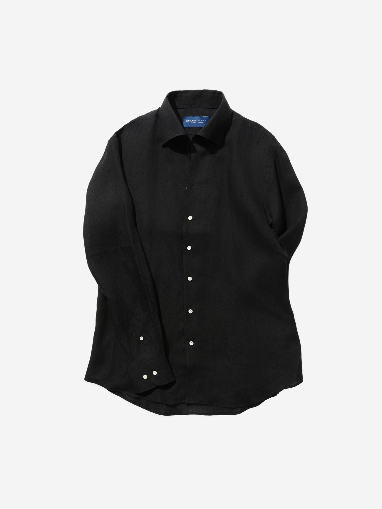 Black One Piece Linen Shirt - Grand Le Mar