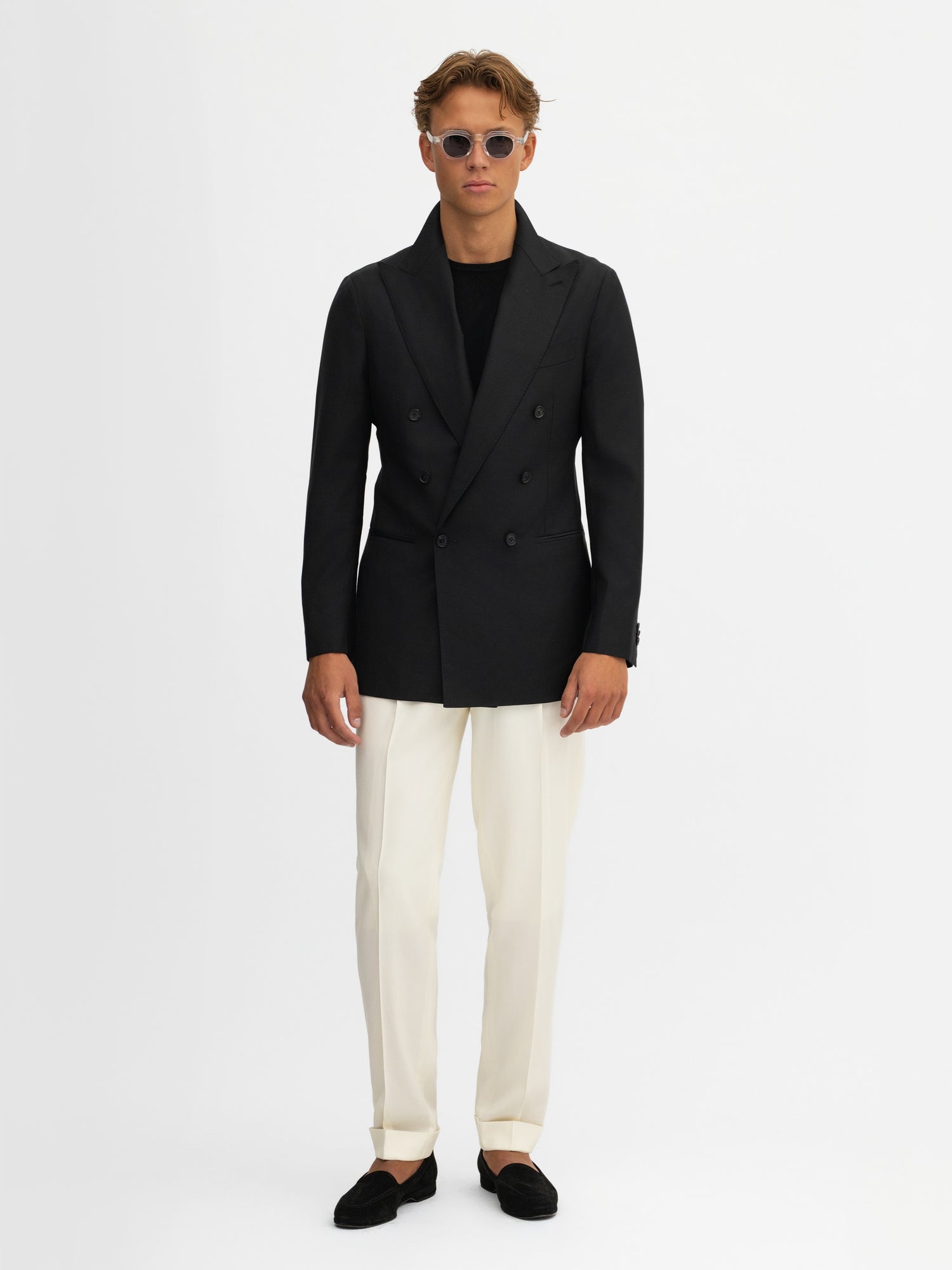 Black S130 Wool Jacket - Grand Le Mar